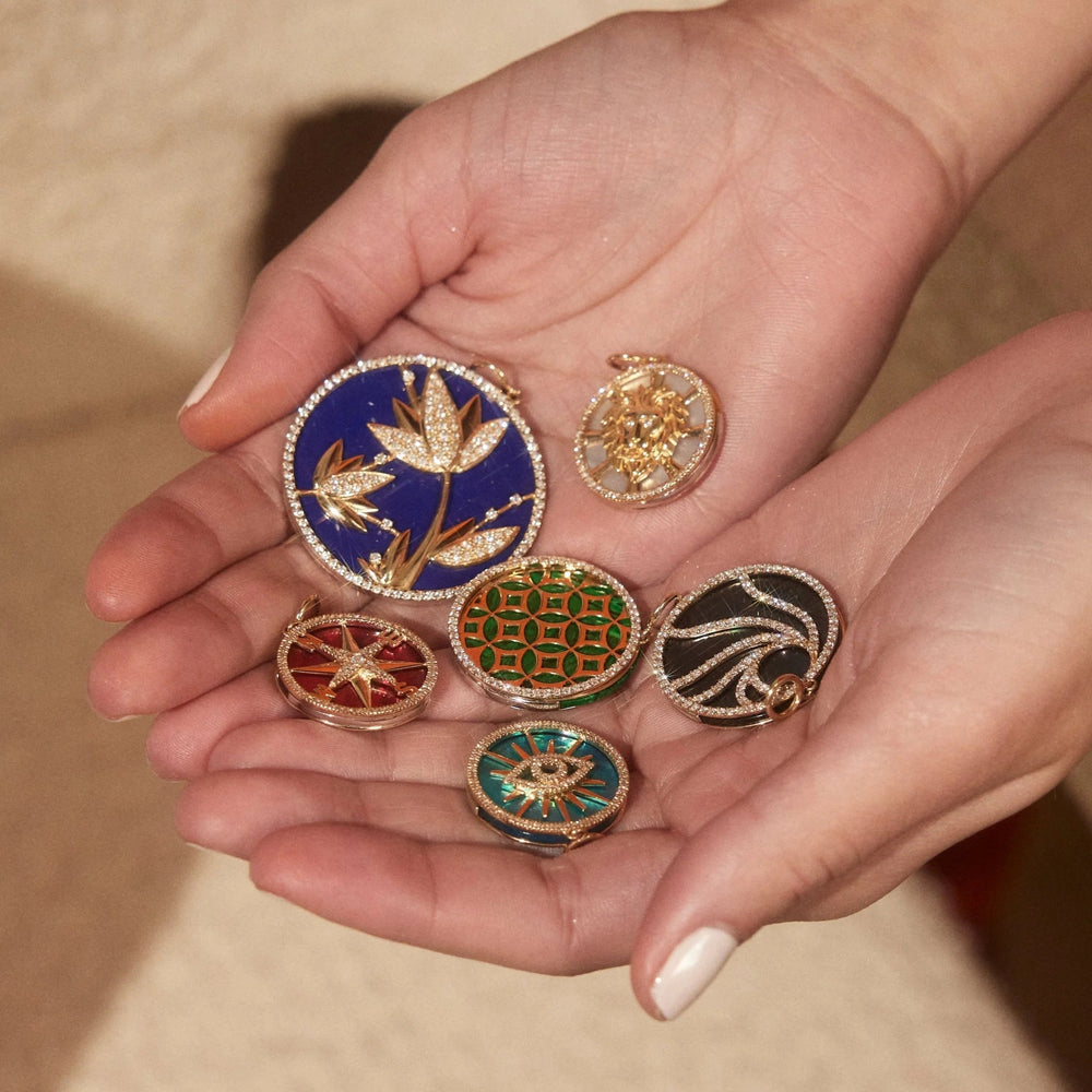 Seasons Compass Interchangeable Gemstone Charm by Lionheart - At Present Jewelry