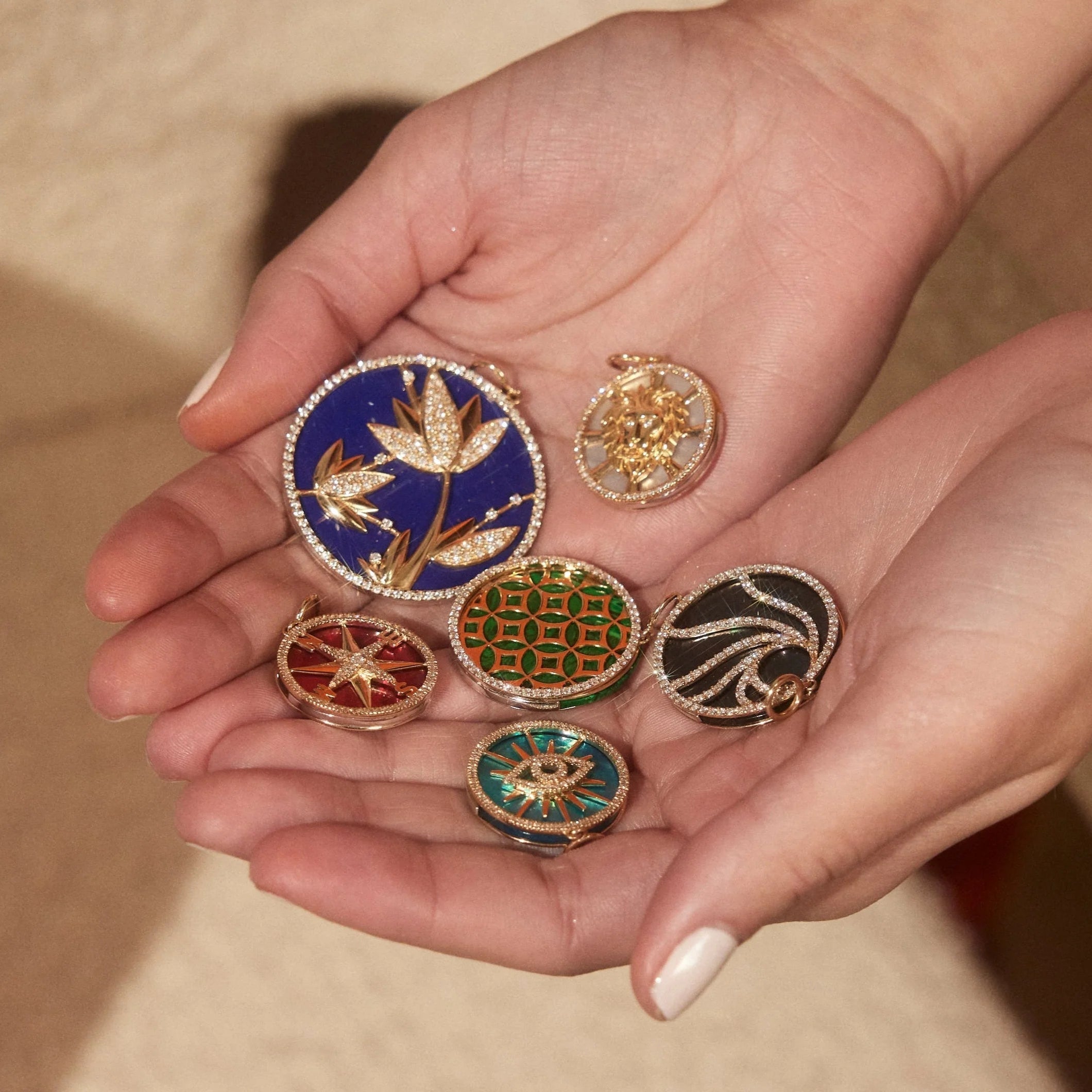 Seasons Compass Interchangeable Gemstone Charm by Lionheart - At Present Jewelry