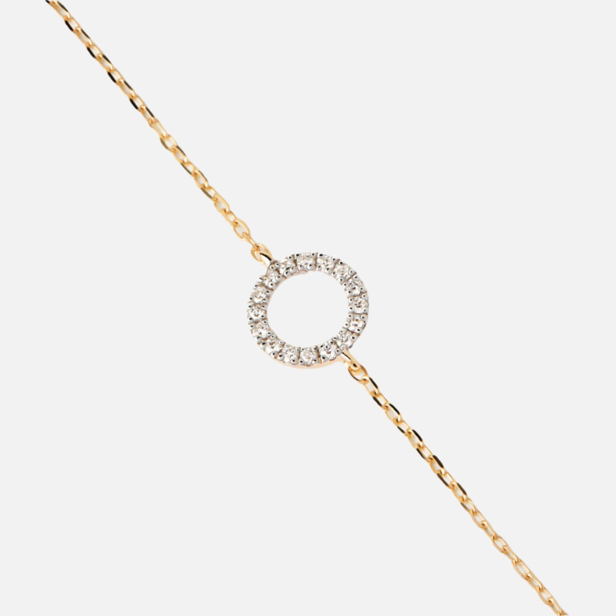Diamonds and Gold Circle Bracelet by PDPaola - At Present Jewelry