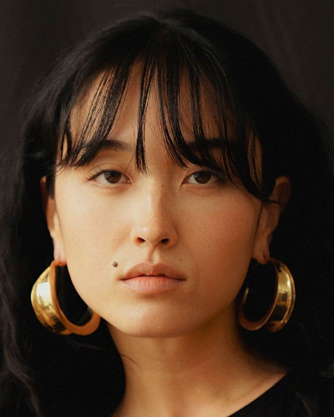 Mezza Hoop Earrings by Ariana Boussard-Reifel - At Present Jewelry