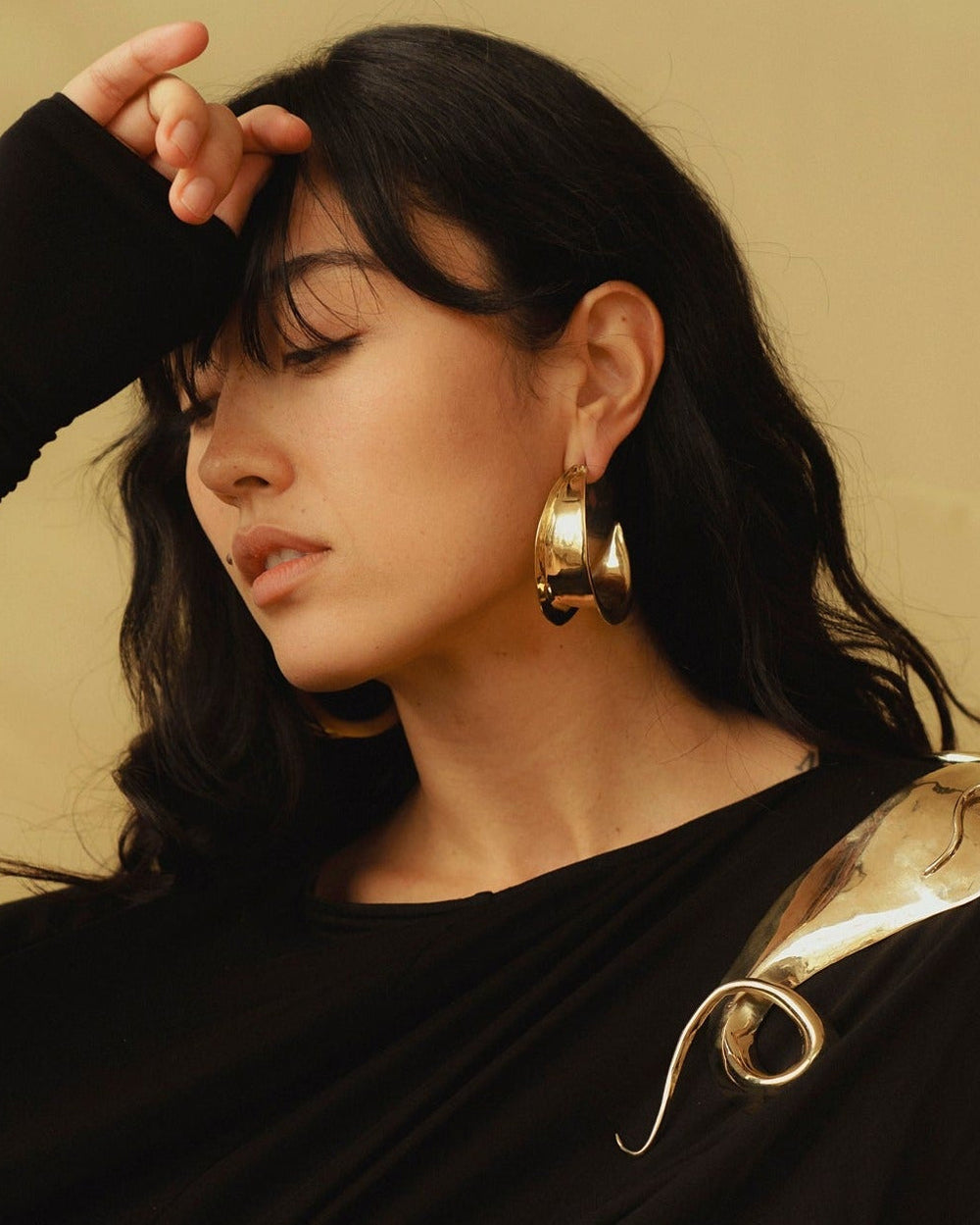 Mezza Hoop Earrings by Ariana Boussard-Reifel - At Present Jewelry