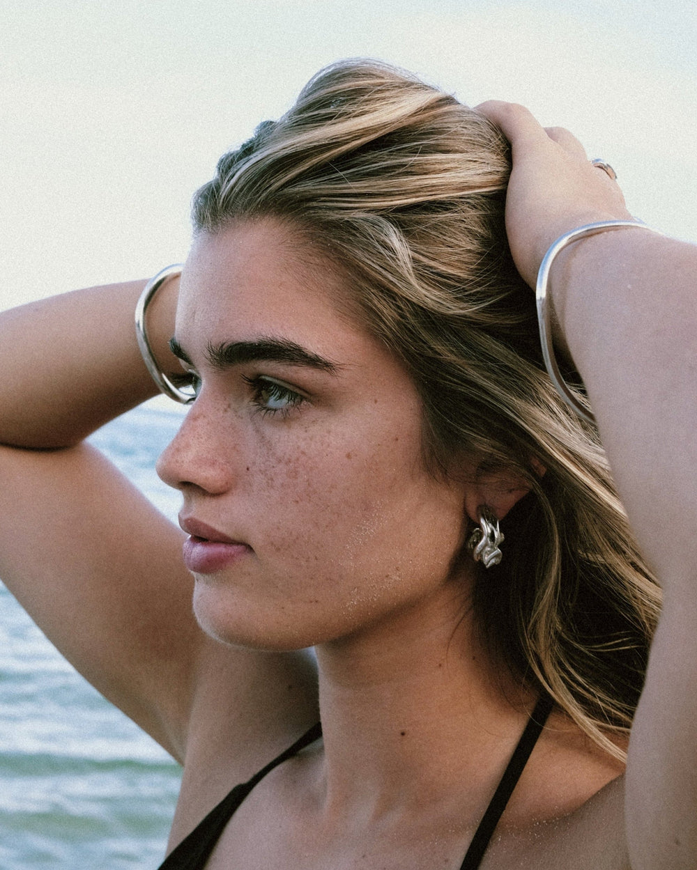 It's Calm After the Storm Earrings, Silver by Anita Berisha - At Present Jewelry