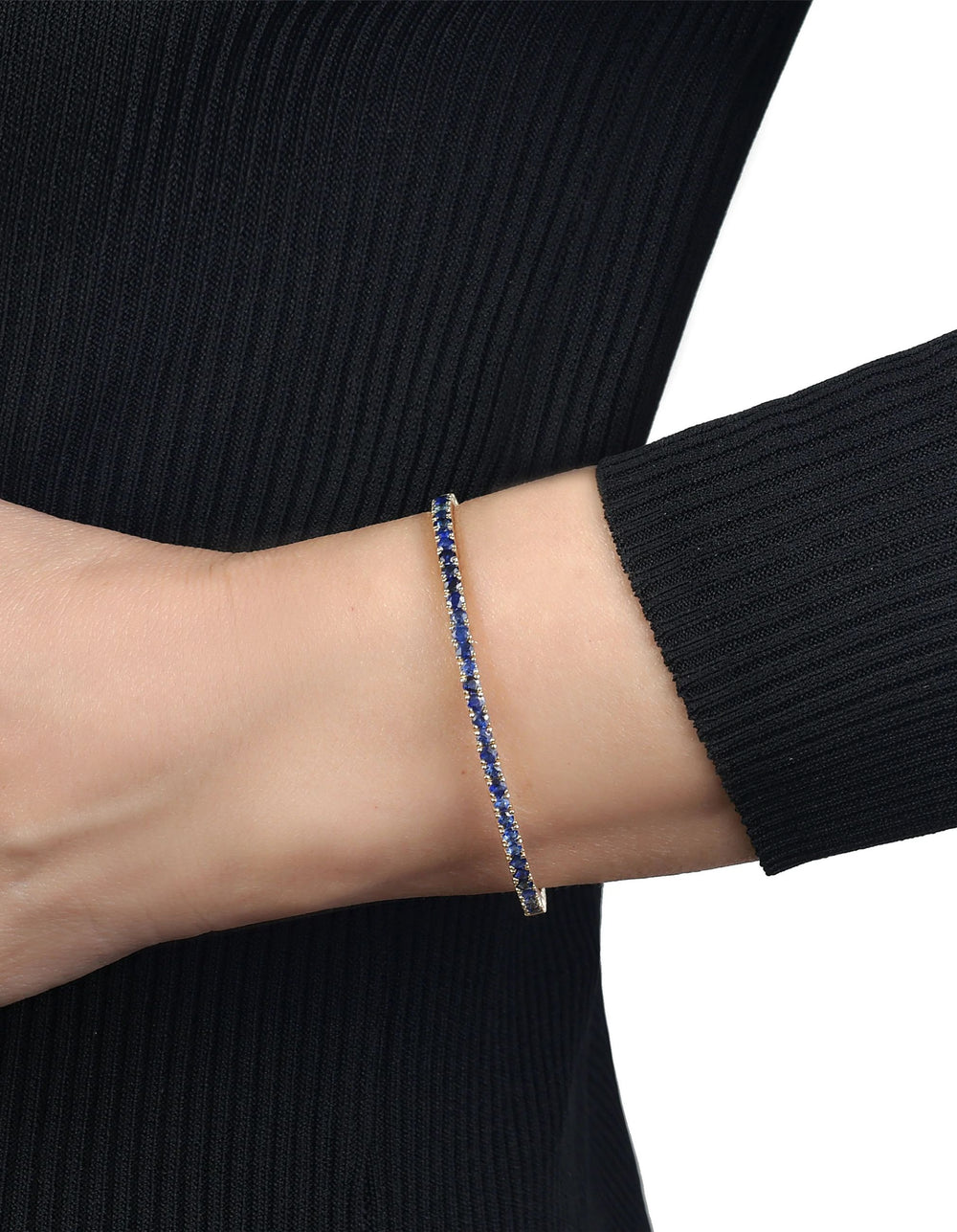 Gemstone Flexible Bangle by Lionheart - At Present Jewelry