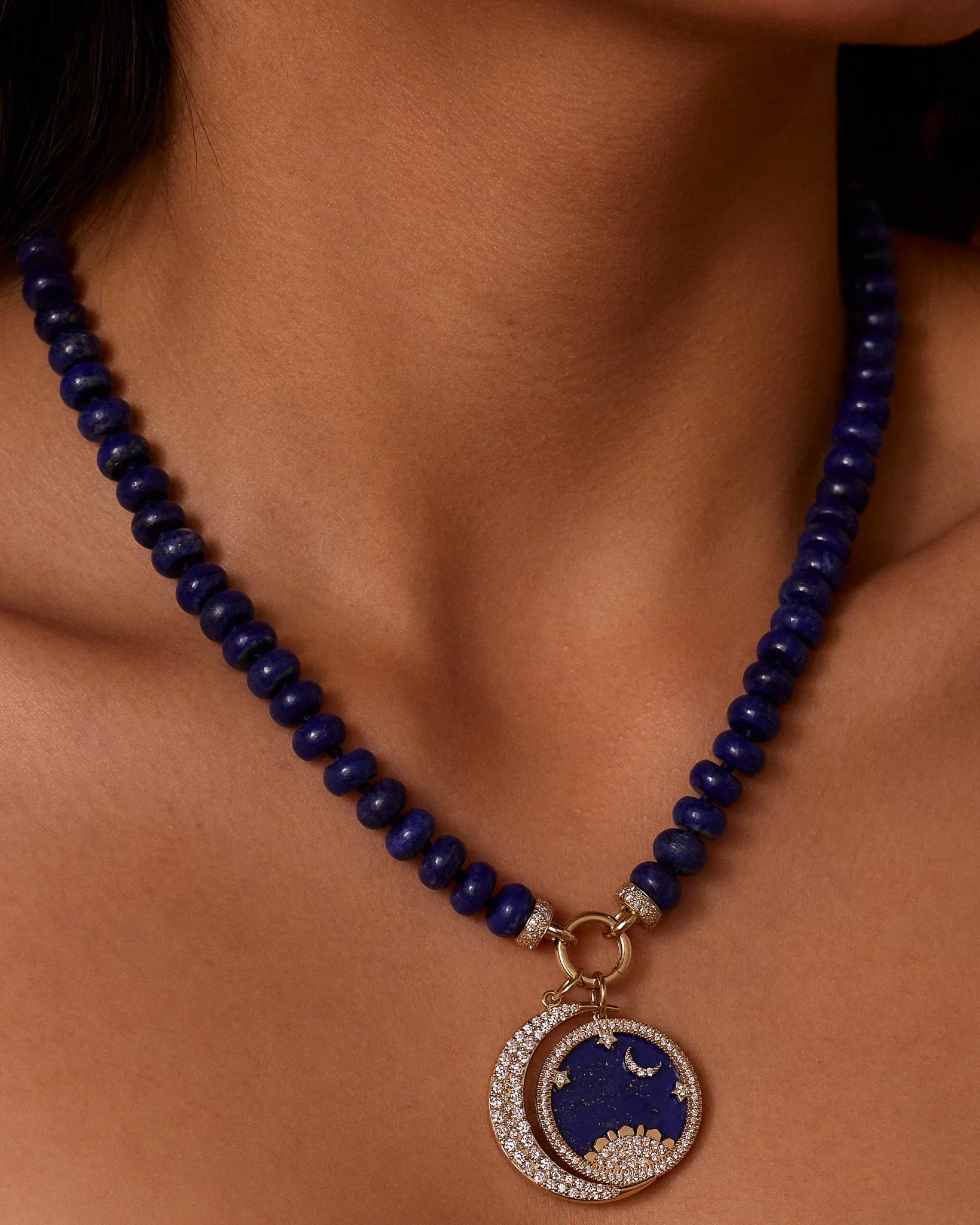 Rondelle Lapis Lazuli Necklace