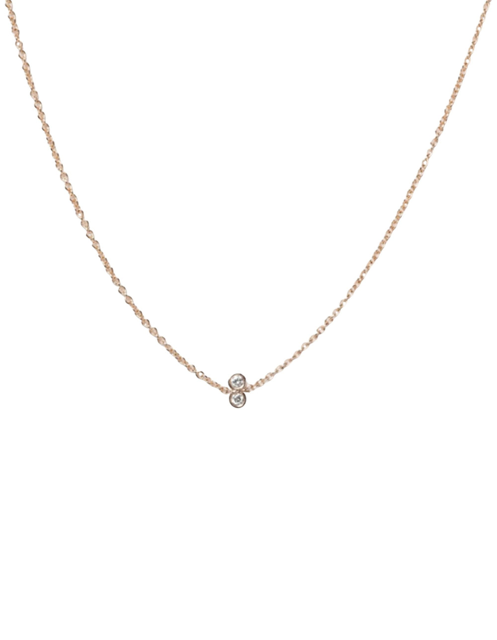 Twin Diamond Necklace