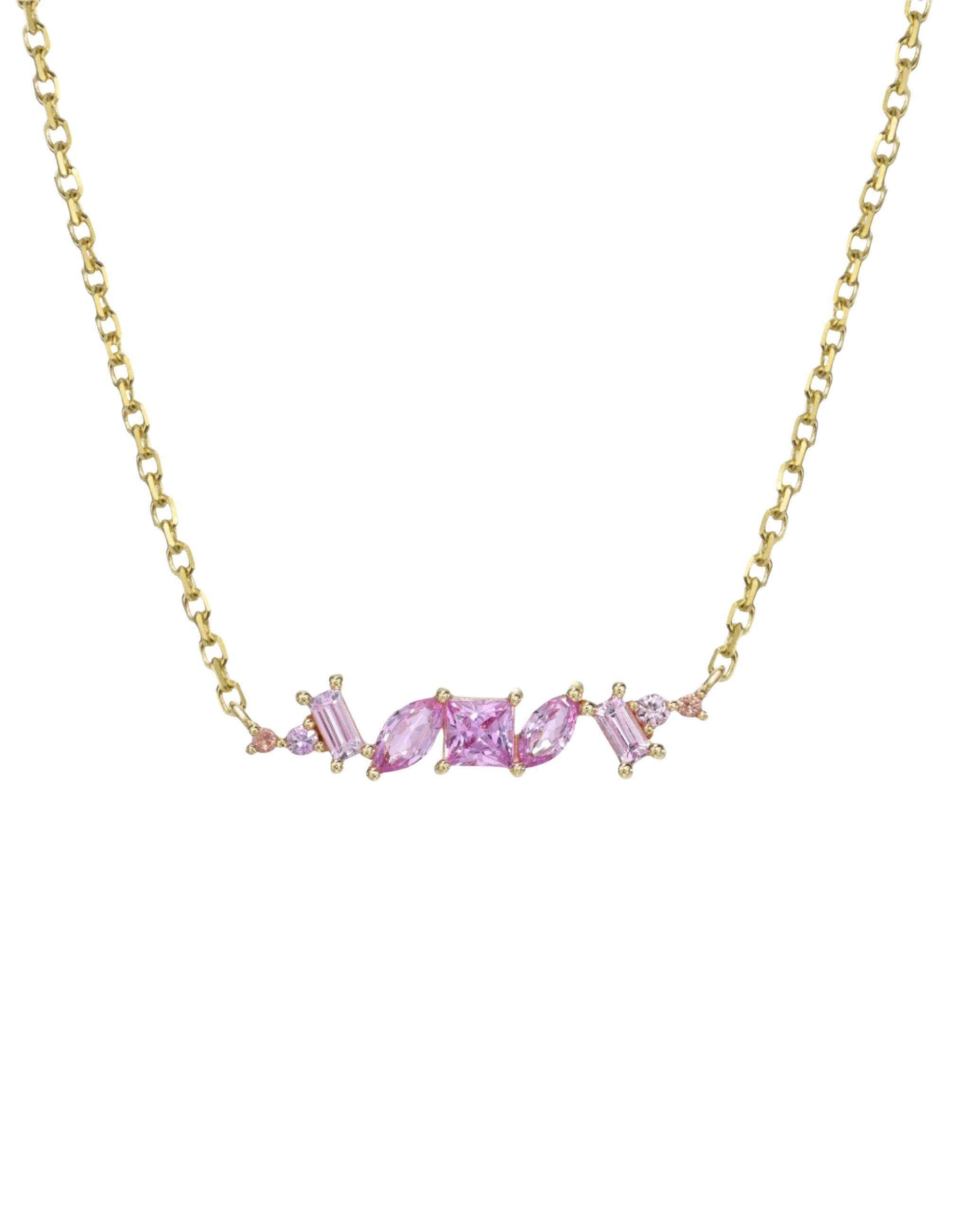 Pink Ombre Chaos Necklace