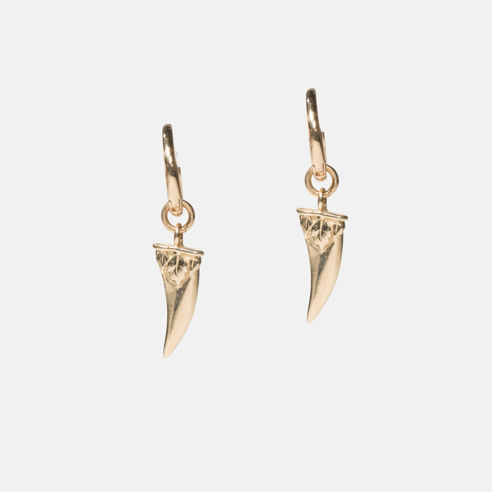 Diente Dangle Hoop by Rebecca Pinto - At Present Jewelry