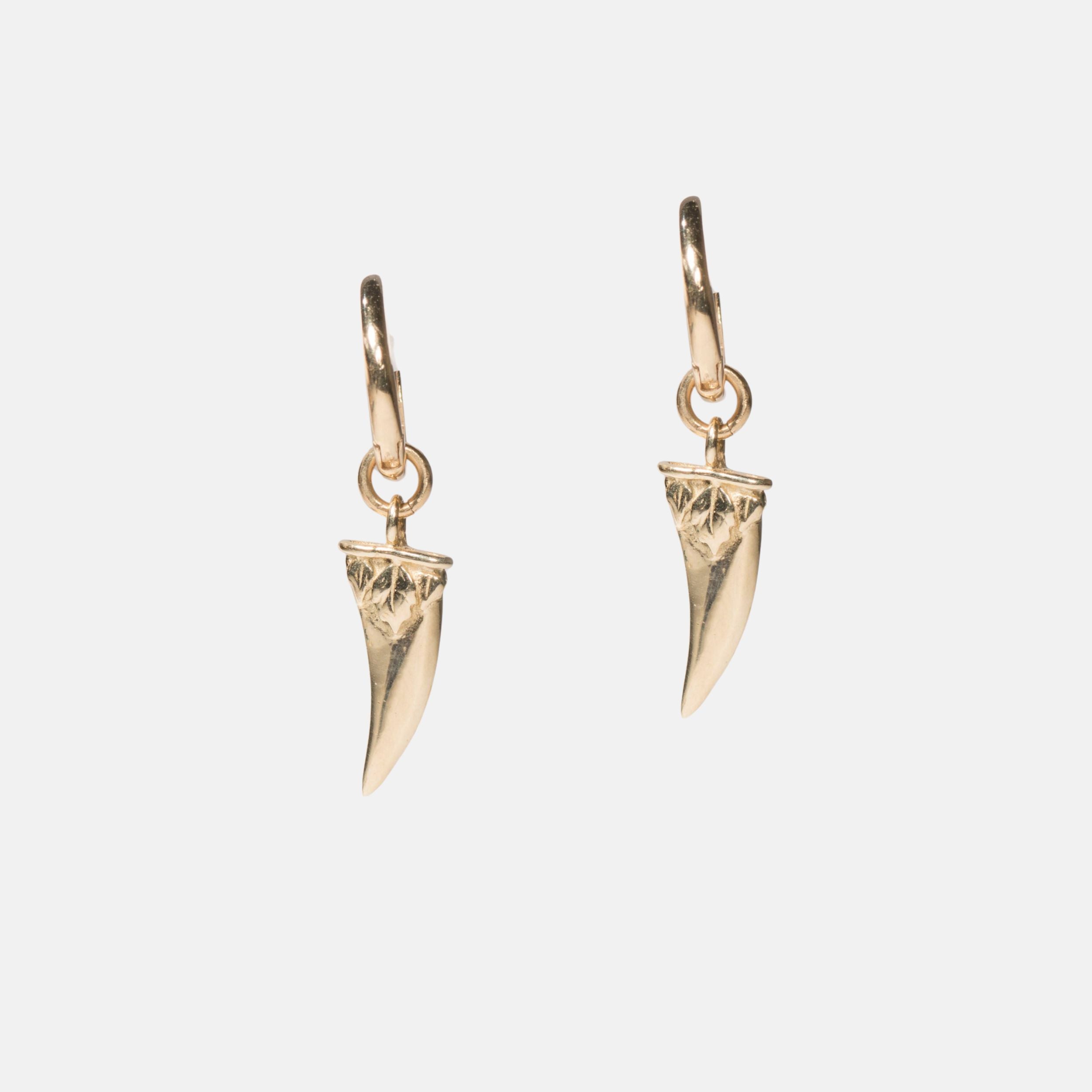 Diente Dangle Hoop by Rebecca Pinto - At Present Jewelry