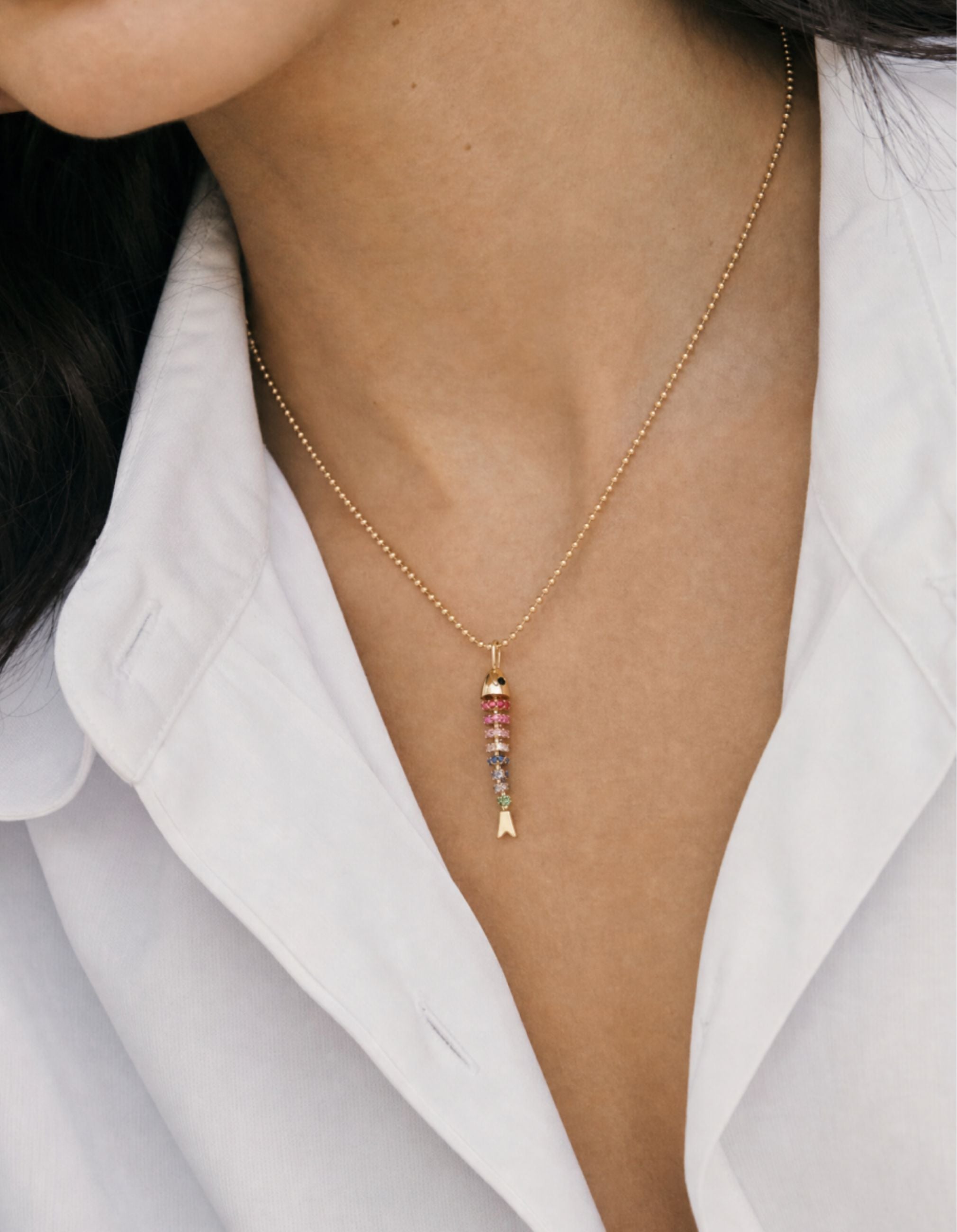 Kinetic Rainbow Poisson Pendant