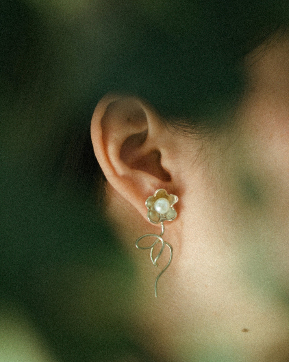 Long Daisy Earrings by Anita Berisha - At Present Jewelry