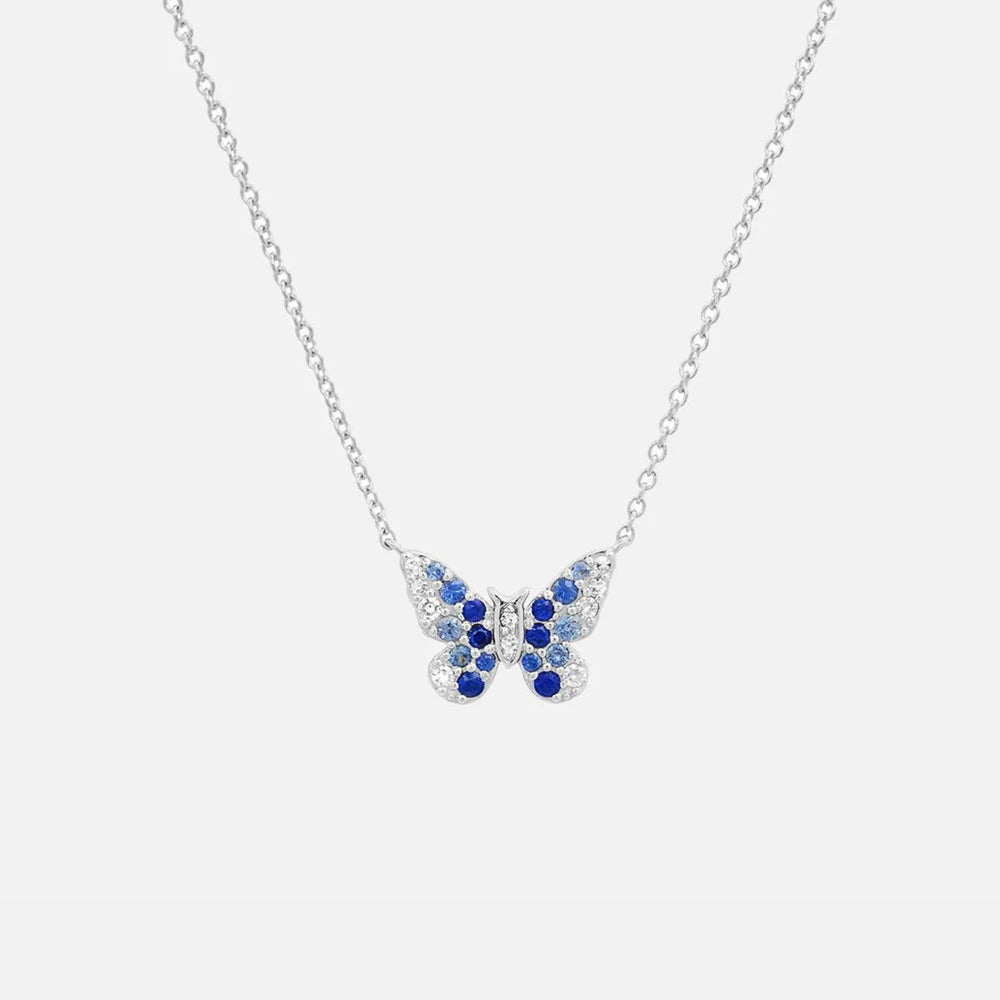 Mini Ombré Butterfly Necklace by Eriness - At Present Jewelry