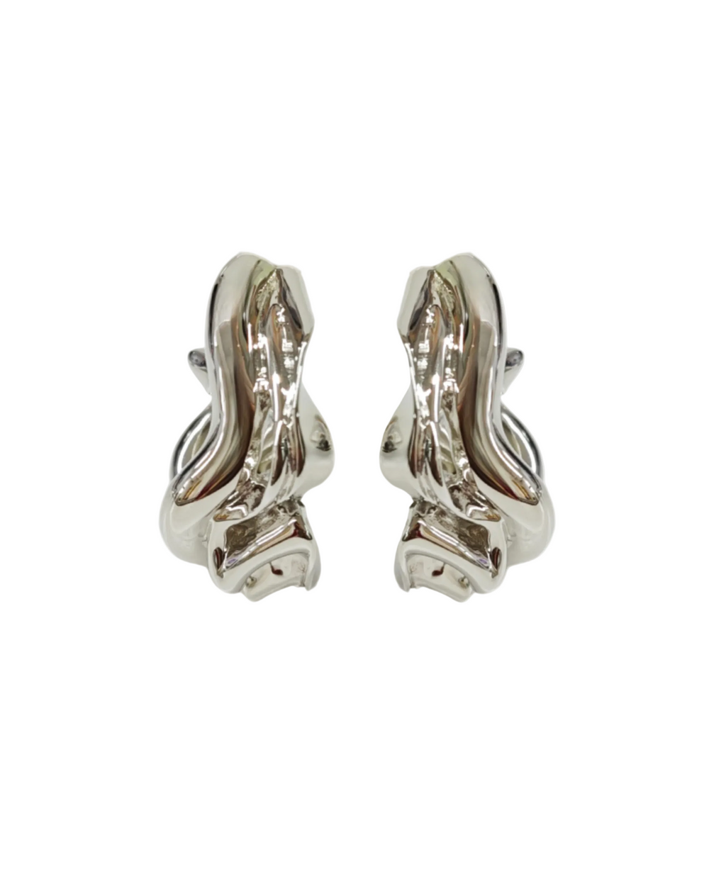 It's Calm After the Storm Earrings, Silver by Anita Berisha - At Present Jewelry