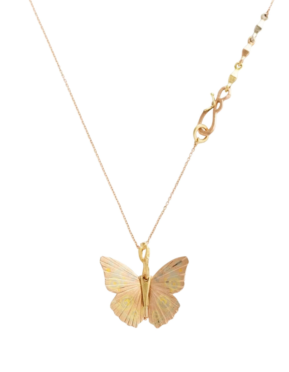 Watercolor Buckeye Necklace