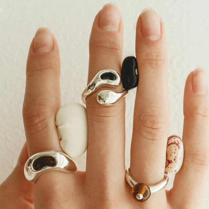 Pea Curve Ring | Large by CLED - At Present Jewelry