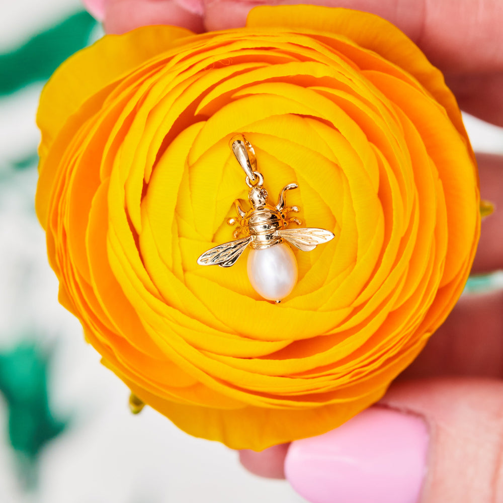 Madame Bumblebee Pendant by Ariel Gordon Jewelry - At Present Jewelry