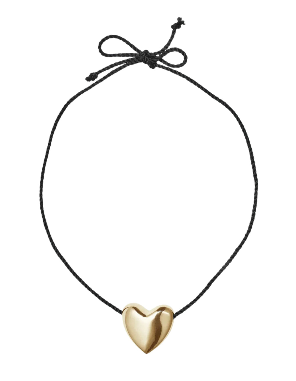 Gold Plated Heart Necklace, Large