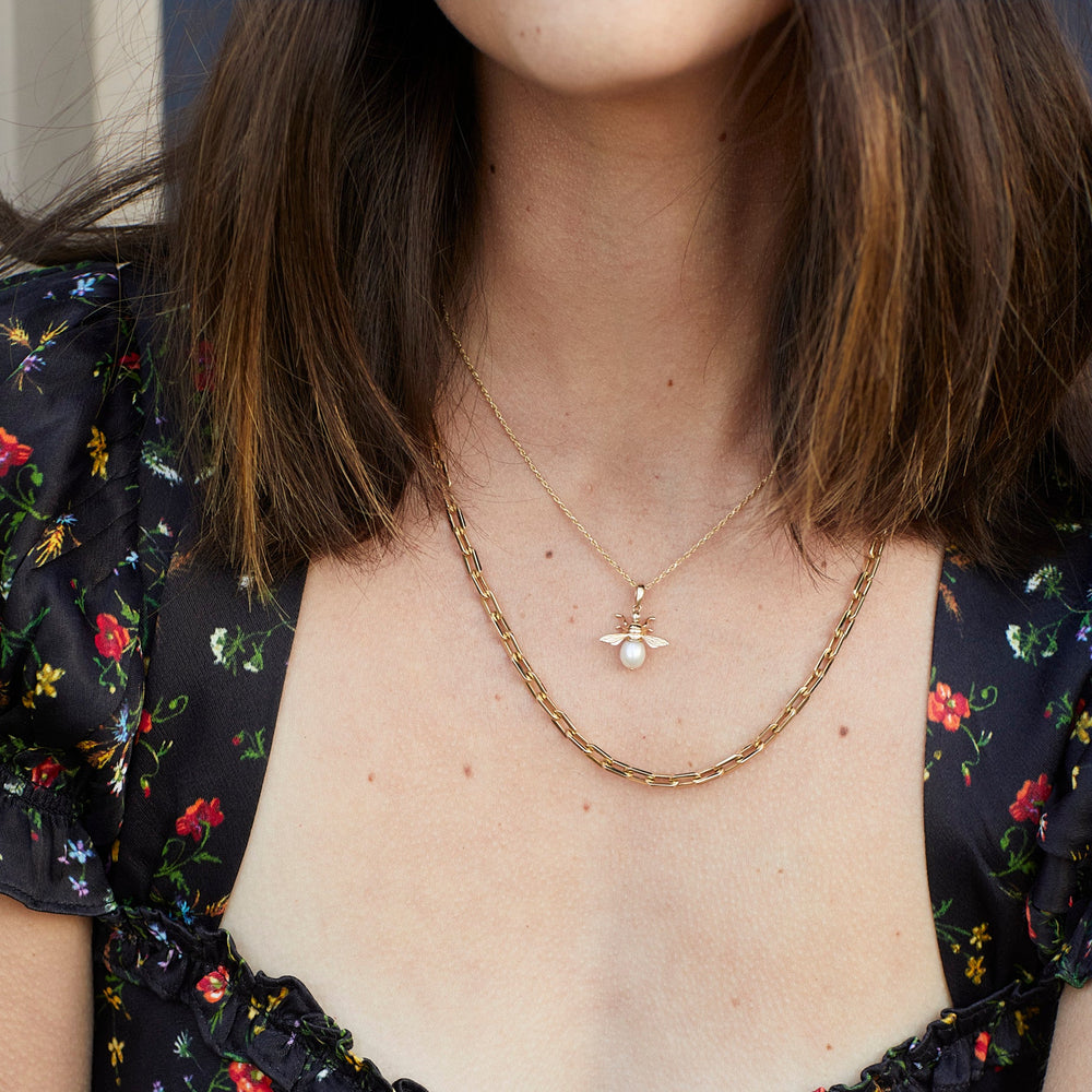 Madame Bumblebee Pendant by Ariel Gordon Jewelry - At Present Jewelry