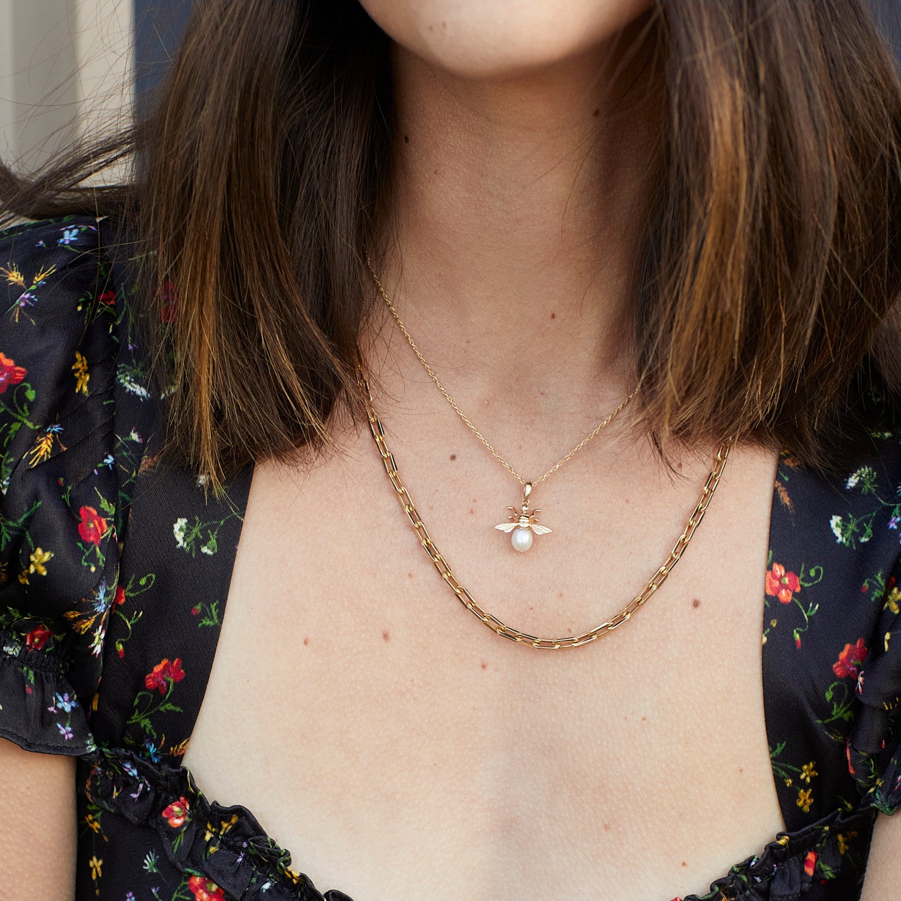 Madame Bumblebee Pendant by Ariel Gordon Jewelry - At Present Jewelry