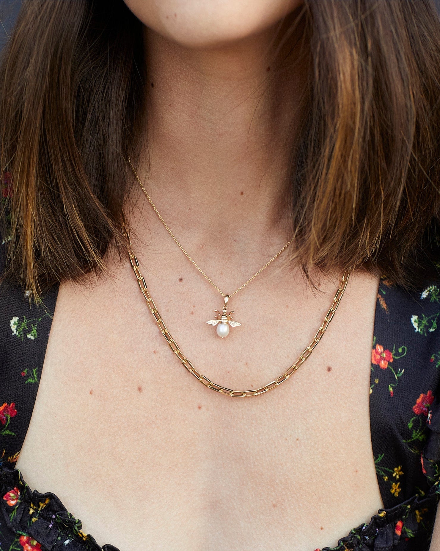 Madame Bumblebee Pendant by Ariel Gordon Jewelry - At Present Jewelry