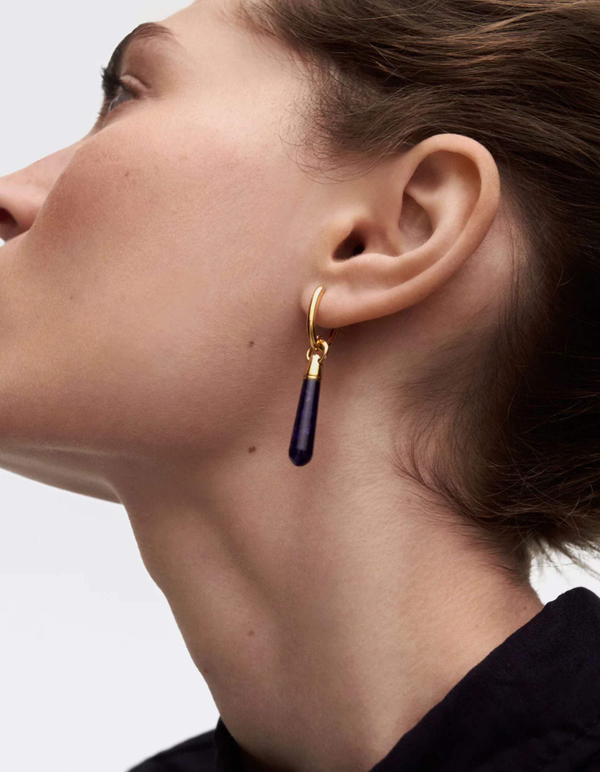 Sodalite Large Jupiter Single Hoop by PDPaola - At Present Jewelry