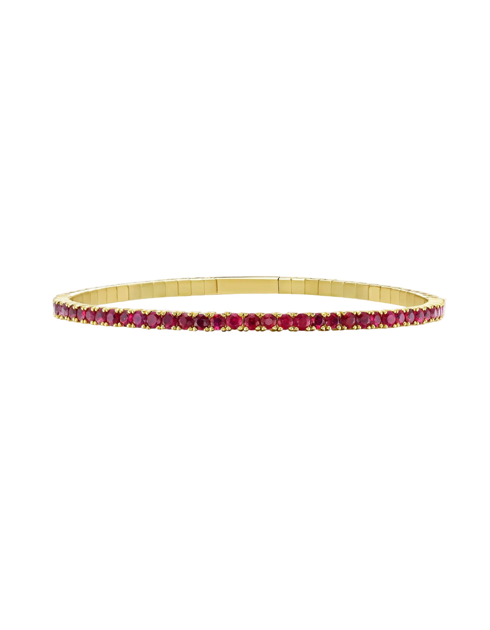 Gemstone Flexible Bangle by Lionheart - At Present Jewelry