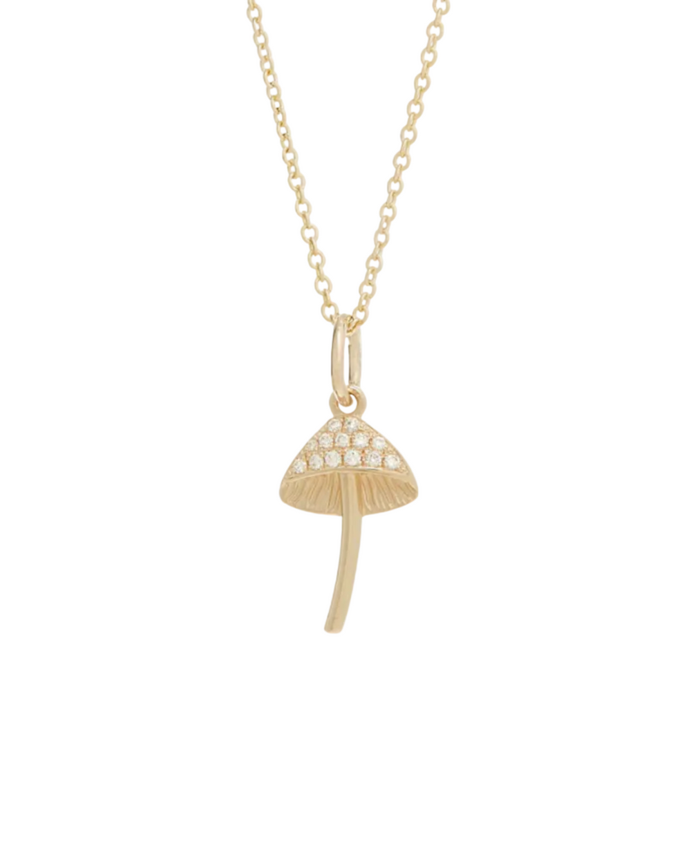 Pavé Mushroom Pendant by Talon Jewelry - At Present Jewelry