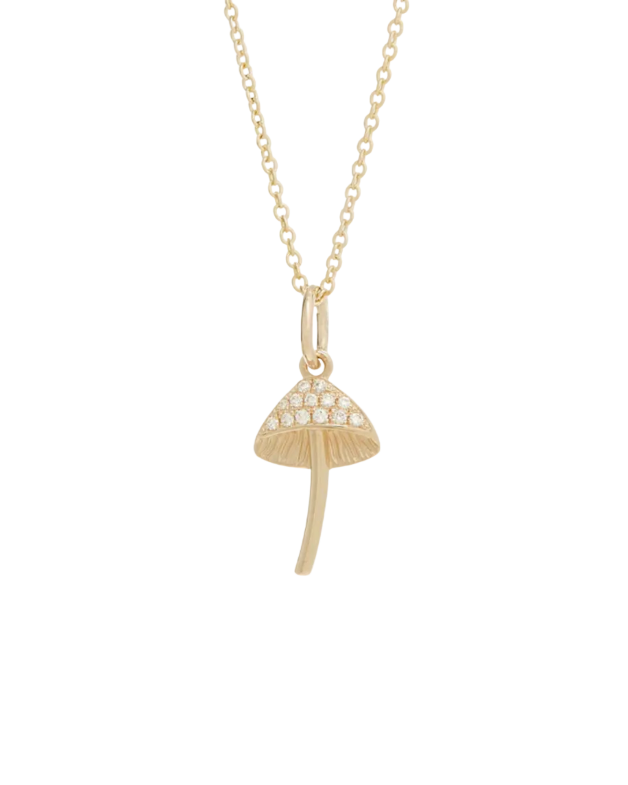 Pavé Mushroom Pendant by Talon Jewelry - At Present Jewelry