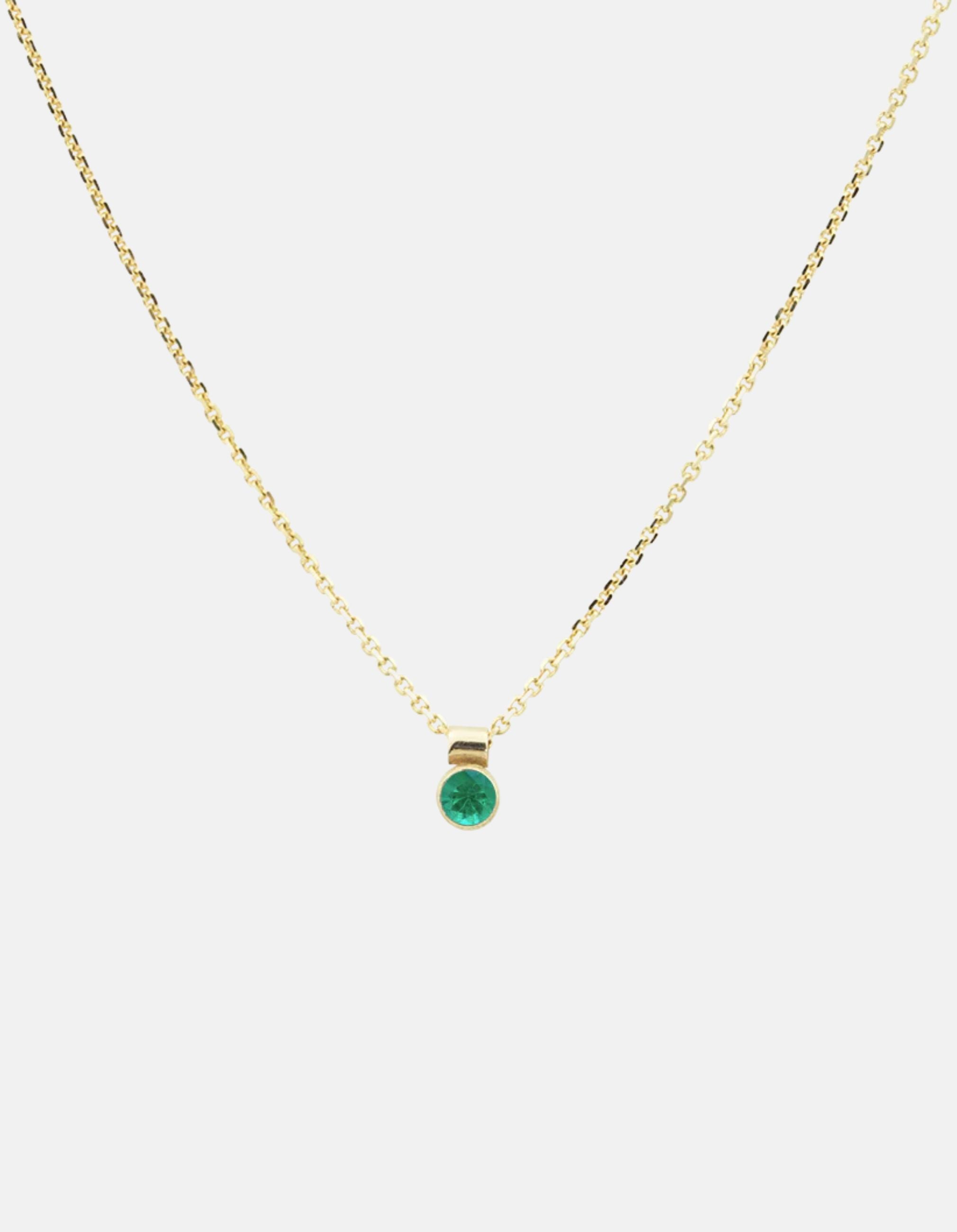 Solo Necklace, Birthstone by White/Space - At Present Jewelry