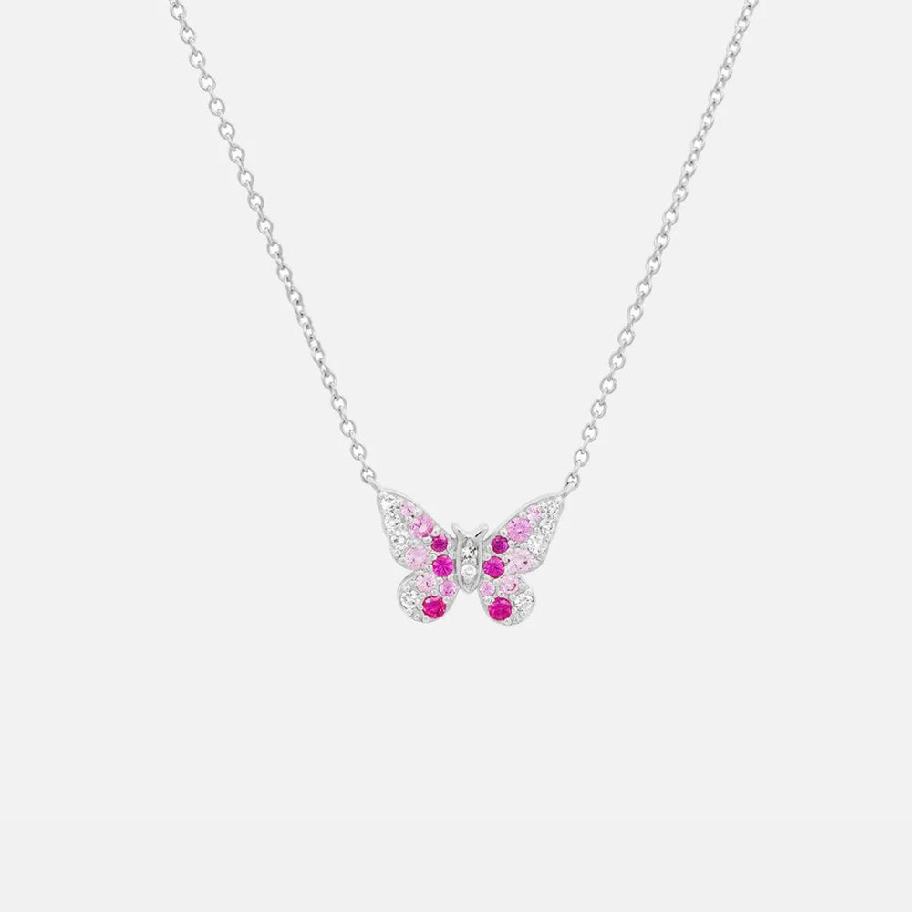 Mini Ombré Butterfly Necklace by Eriness - At Present Jewelry