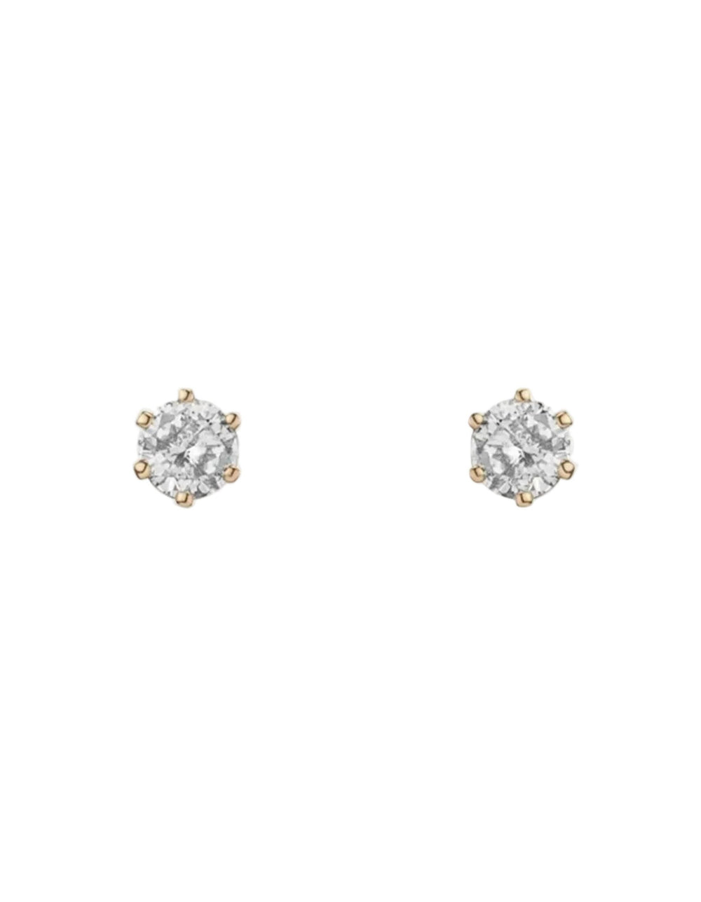Grey Diamond Crown Studs