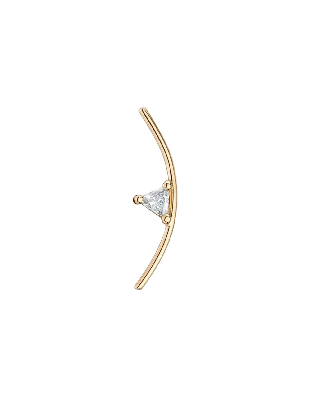 Element Curve Gold Stud Earring