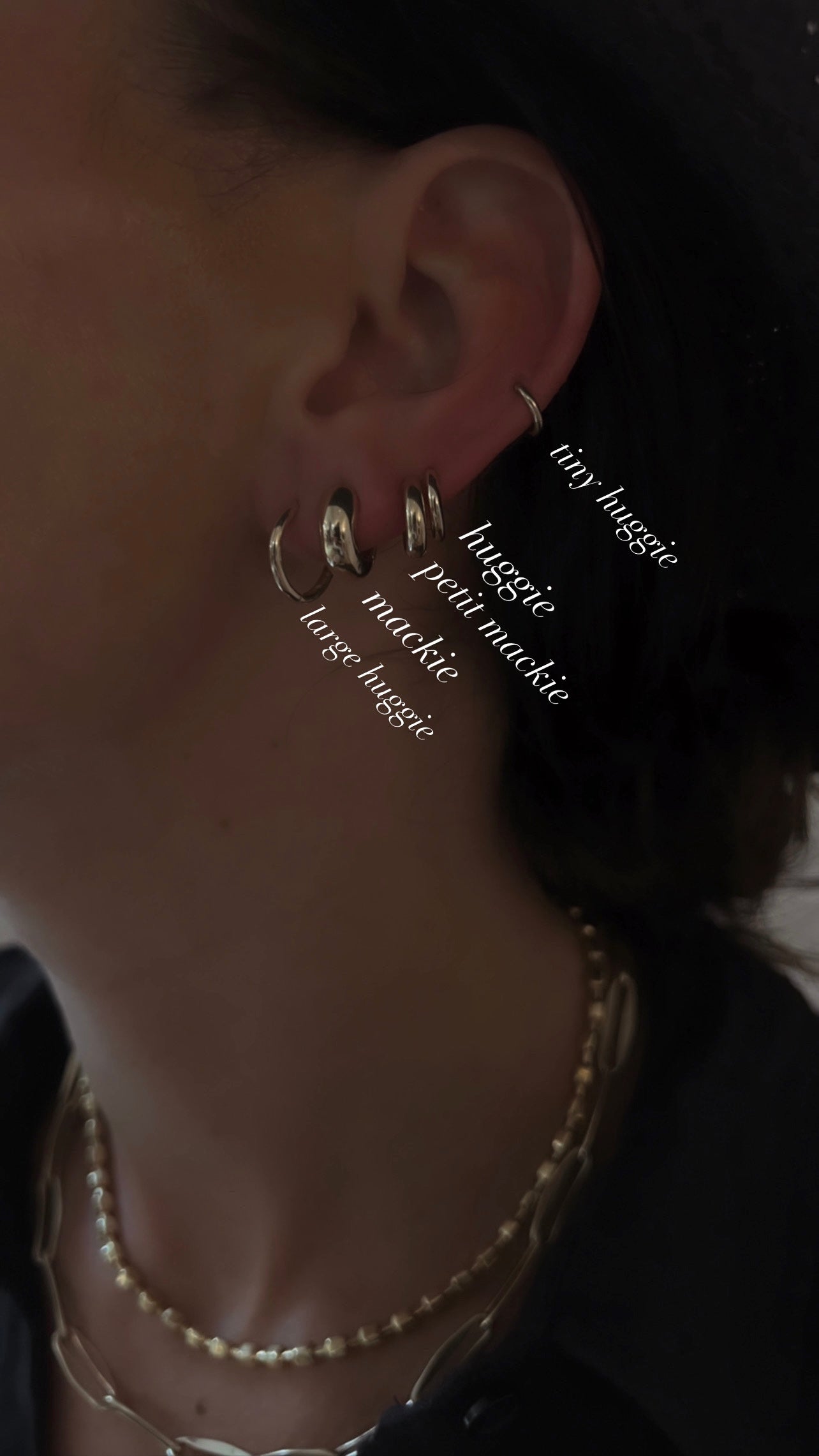 Mackie Silver Hoop by Rebecca Pinto - At Present Jewelry