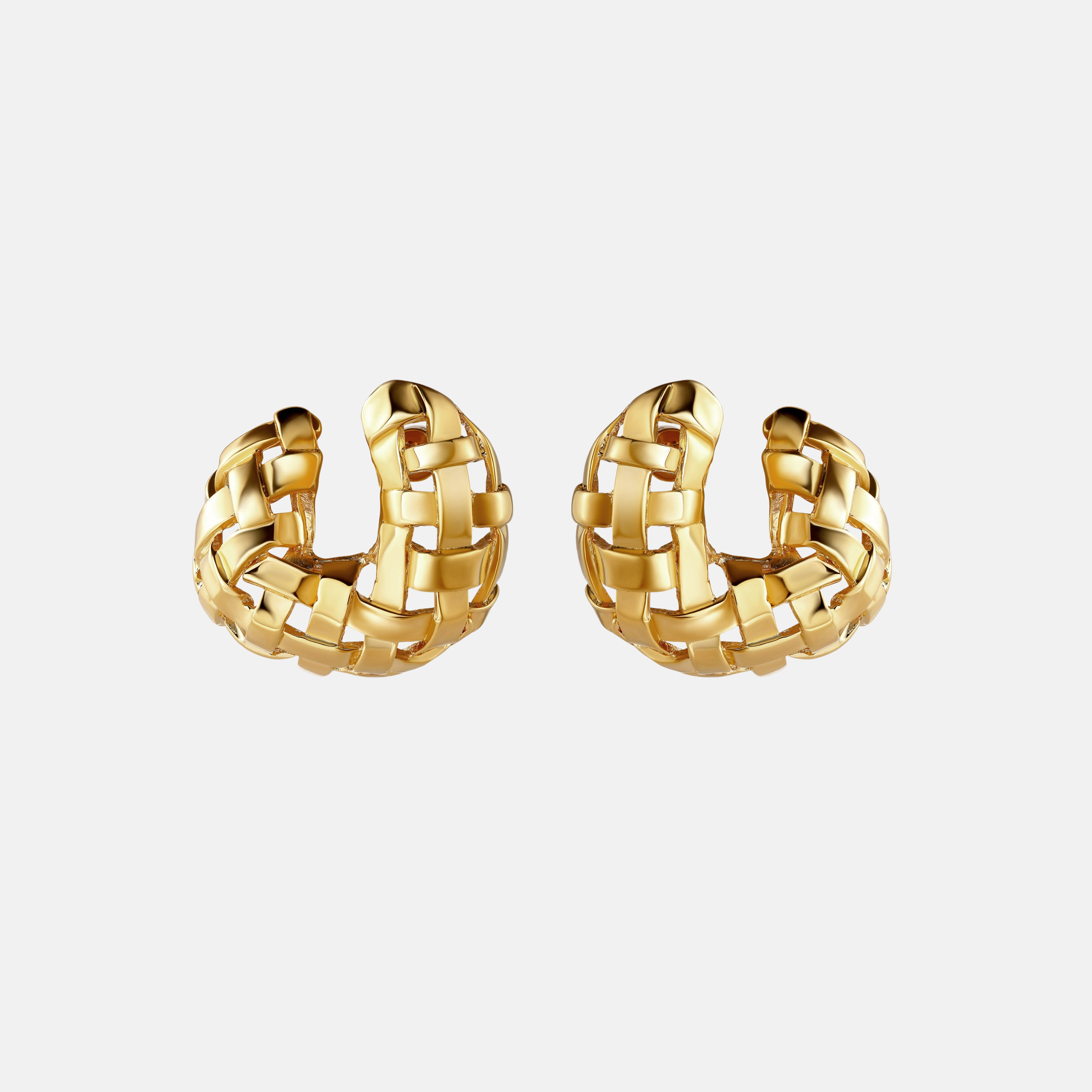 Woven C Earring by Christina Caruso - At Present Jewelry