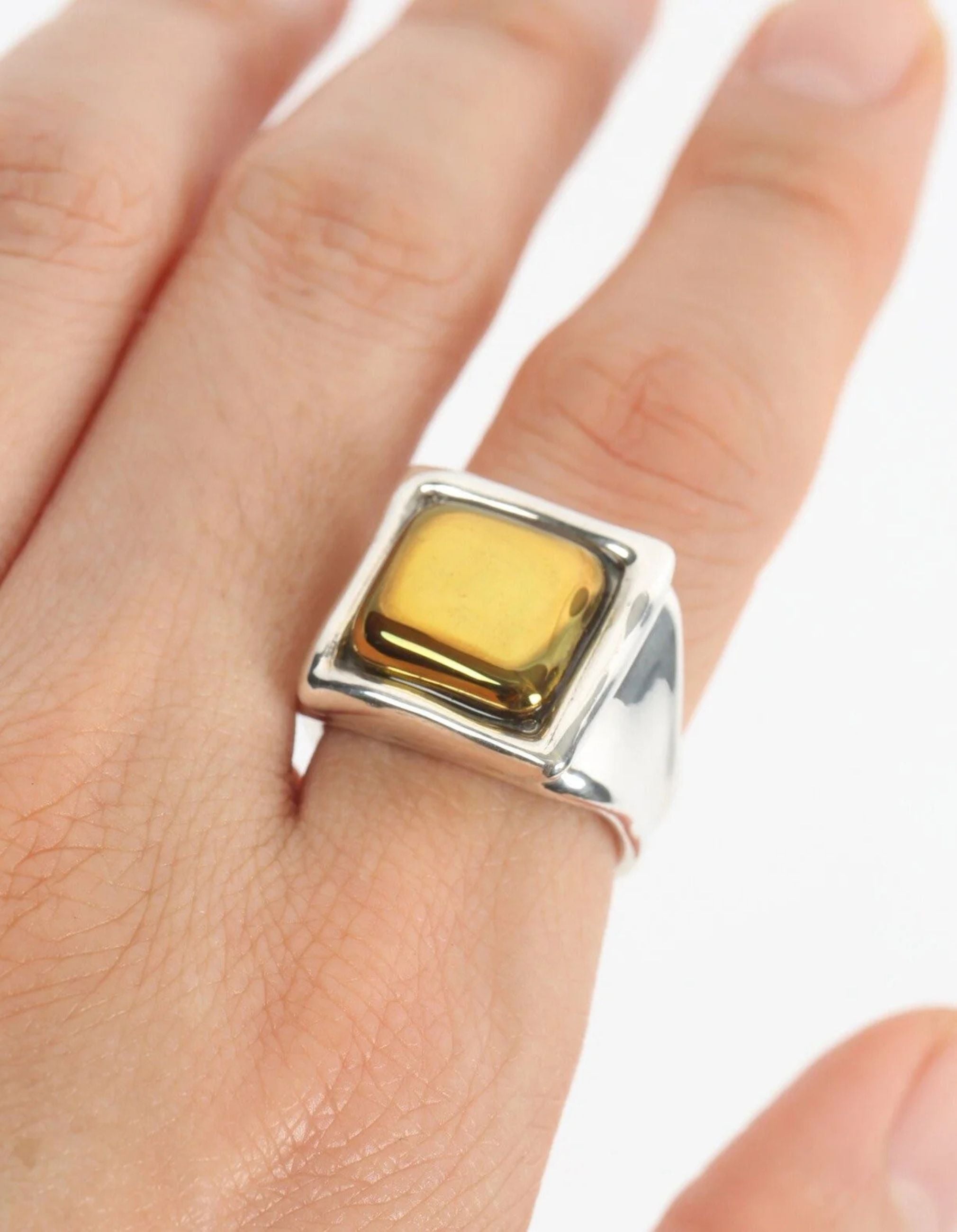Square Cabochon Ring