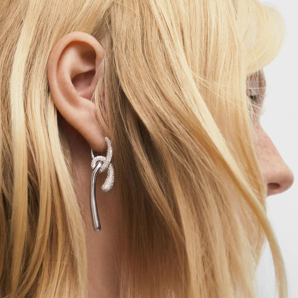 Pavé Twist Hoops by PDPaola - At Present Jewelry