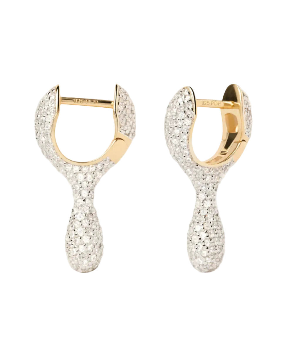 Pavé Ray Hoops by PDPaola - At Present Jewelry
