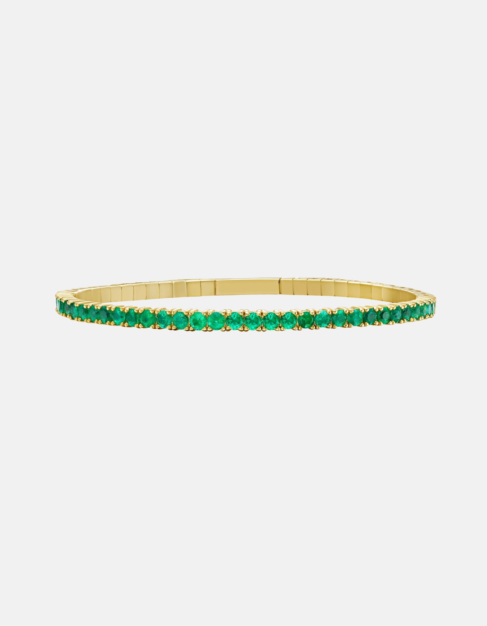 Gemstone Flexible Bangle by Lionheart - At Present Jewelry