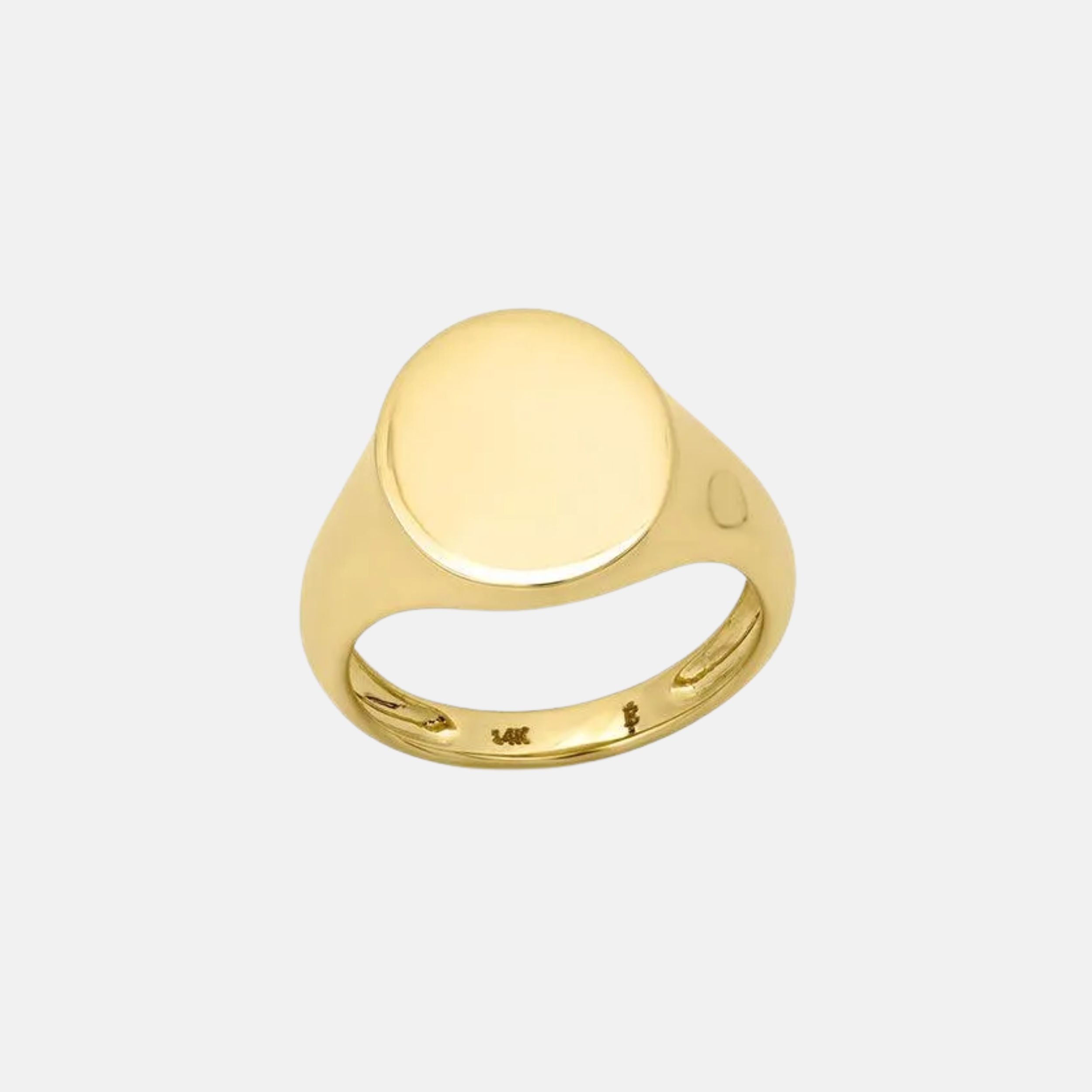 Gold Signet Pinky Ring by Eriness - At Present Jewelry