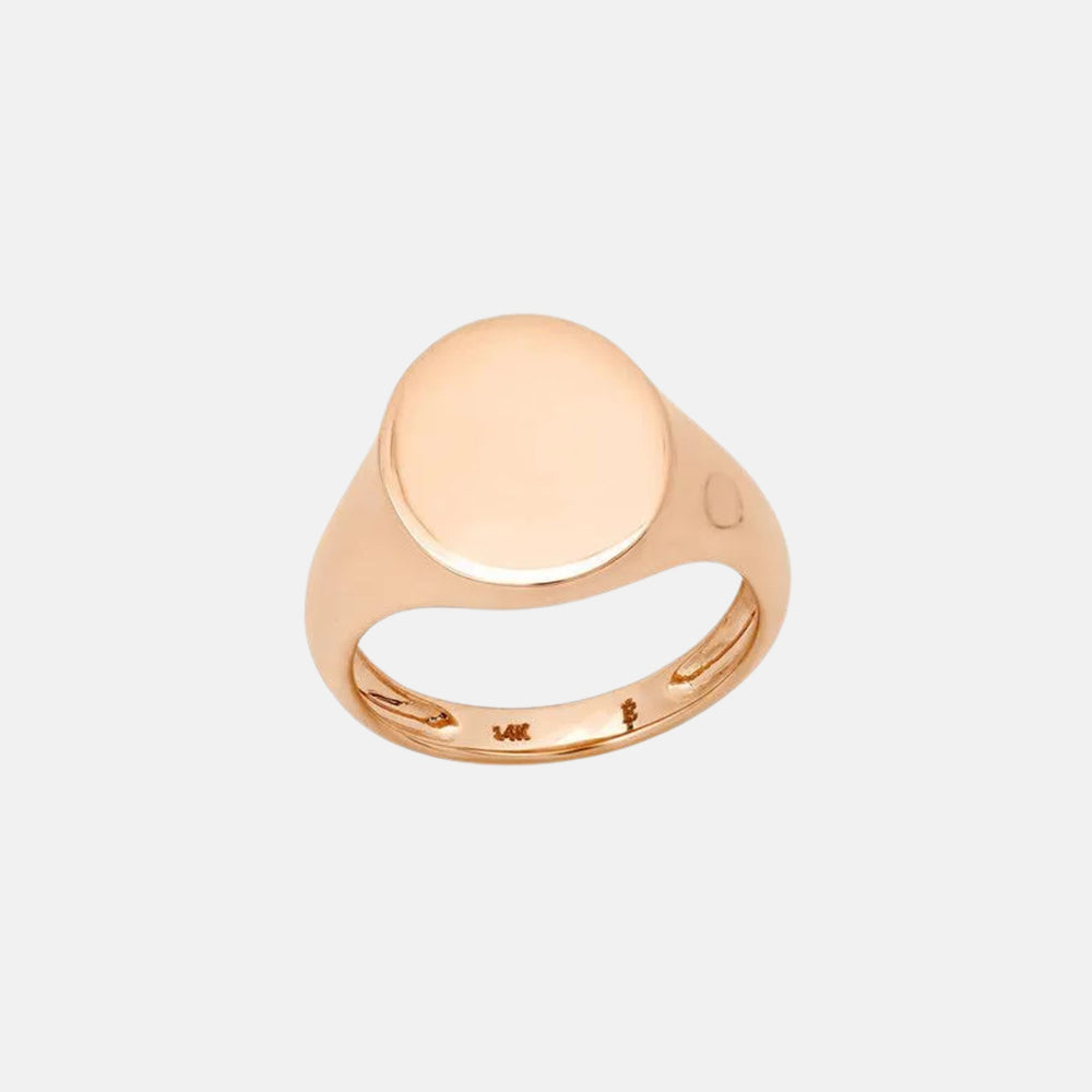 Gold Signet Pinky Ring by Eriness - At Present Jewelry