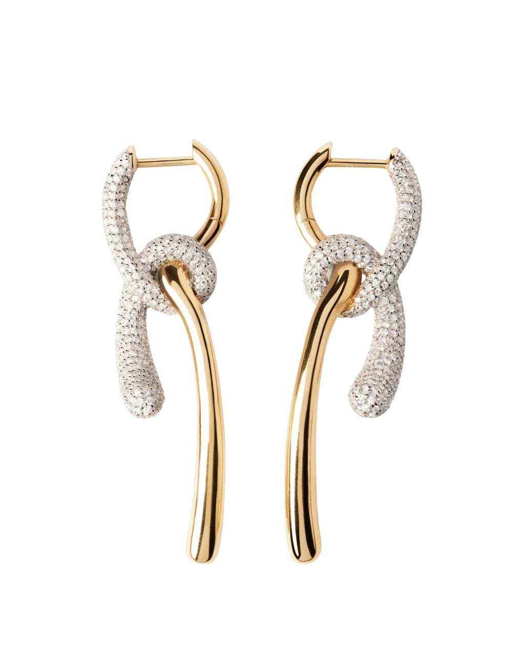 Pavé Twist Hoops
