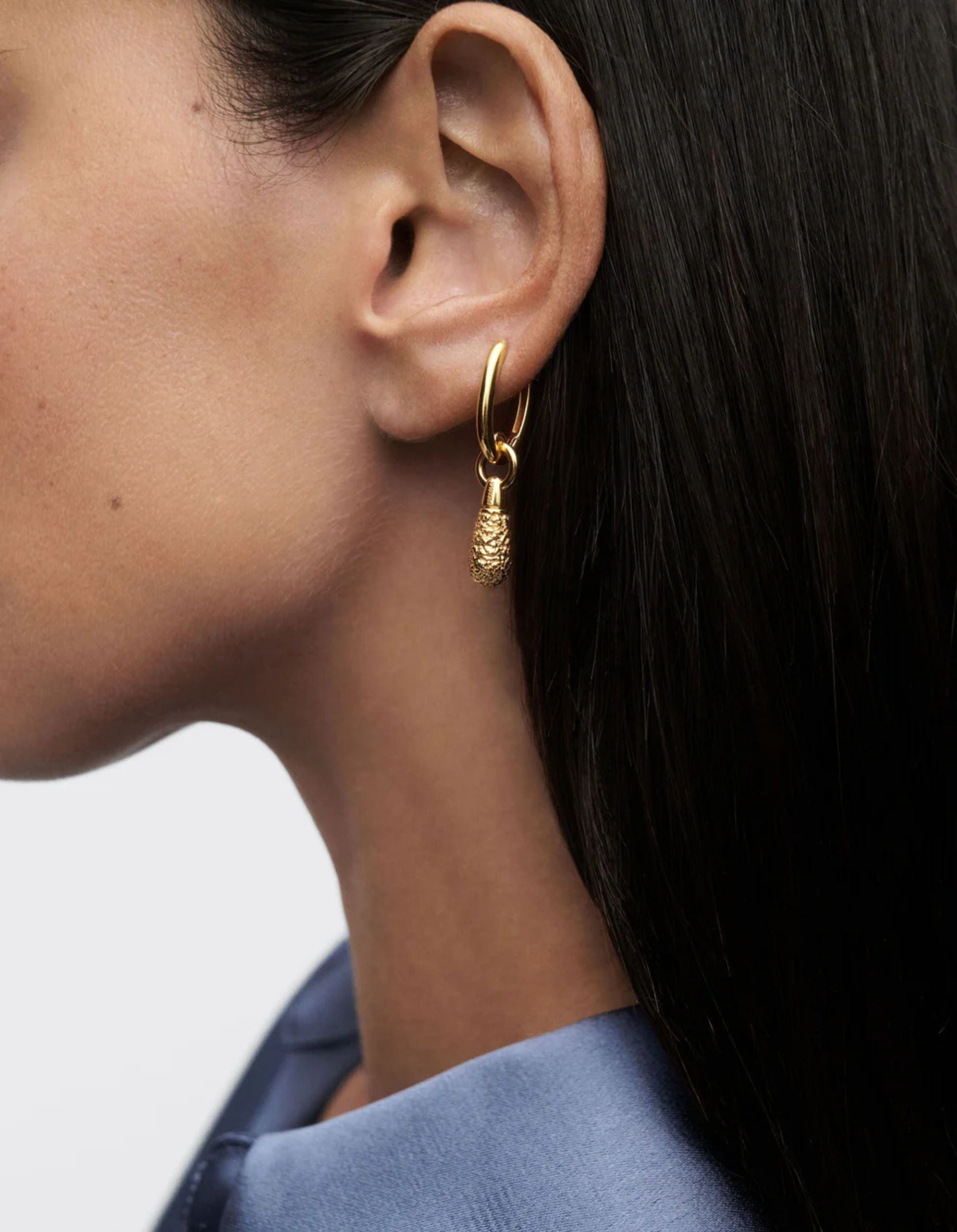 Popcorn Jupiter Single Hoop by PDPaola - At Present Jewelry