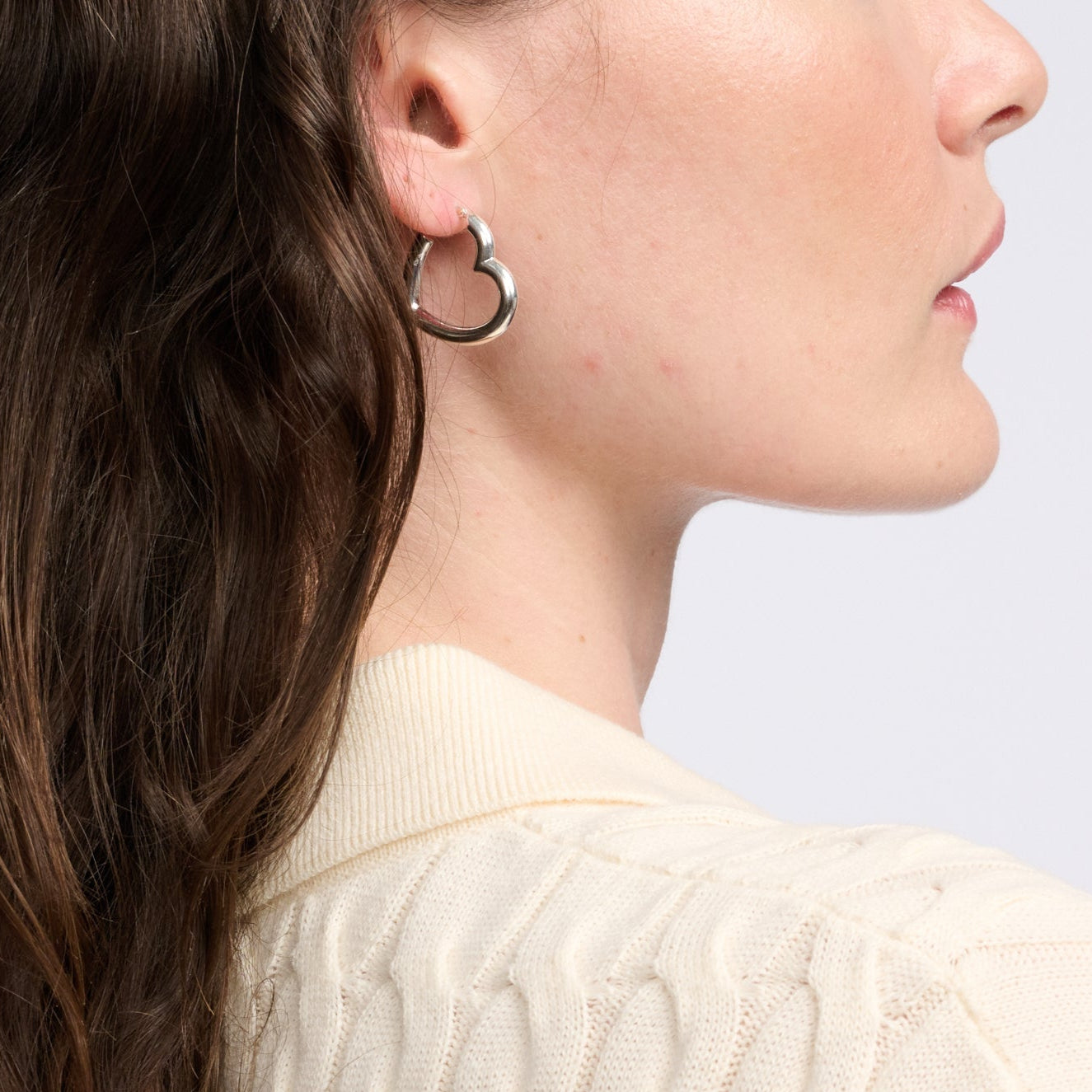 Sterling Silver Heart Helium Hoops by Ariel Gordon Jewelry - At Present Jewelry