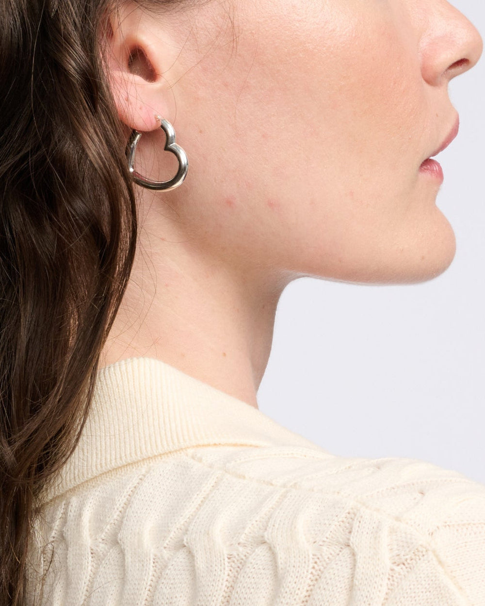 Sterling Silver Heart Helium Hoops by Ariel Gordon Jewelry - At Present Jewelry