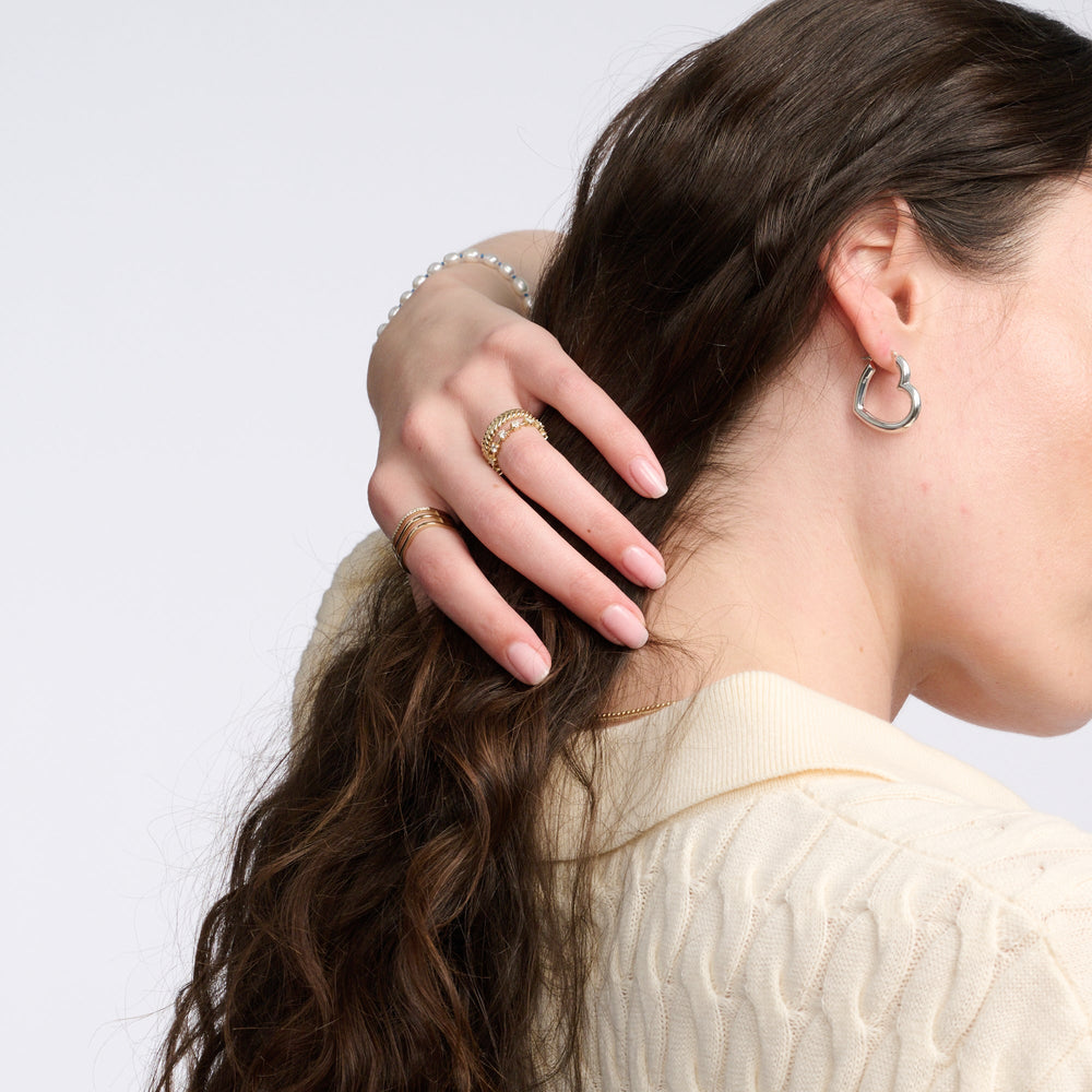 Sterling Silver Heart Helium Hoops by Ariel Gordon Jewelry - At Present Jewelry