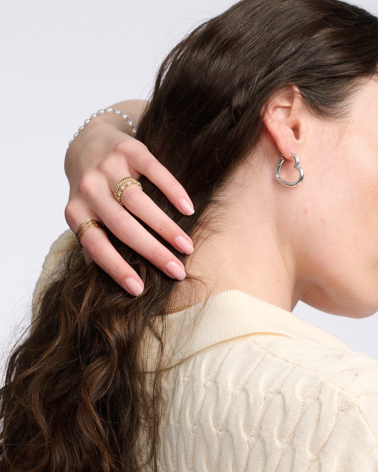 Sterling Silver Heart Helium Hoops by Ariel Gordon Jewelry - At Present Jewelry