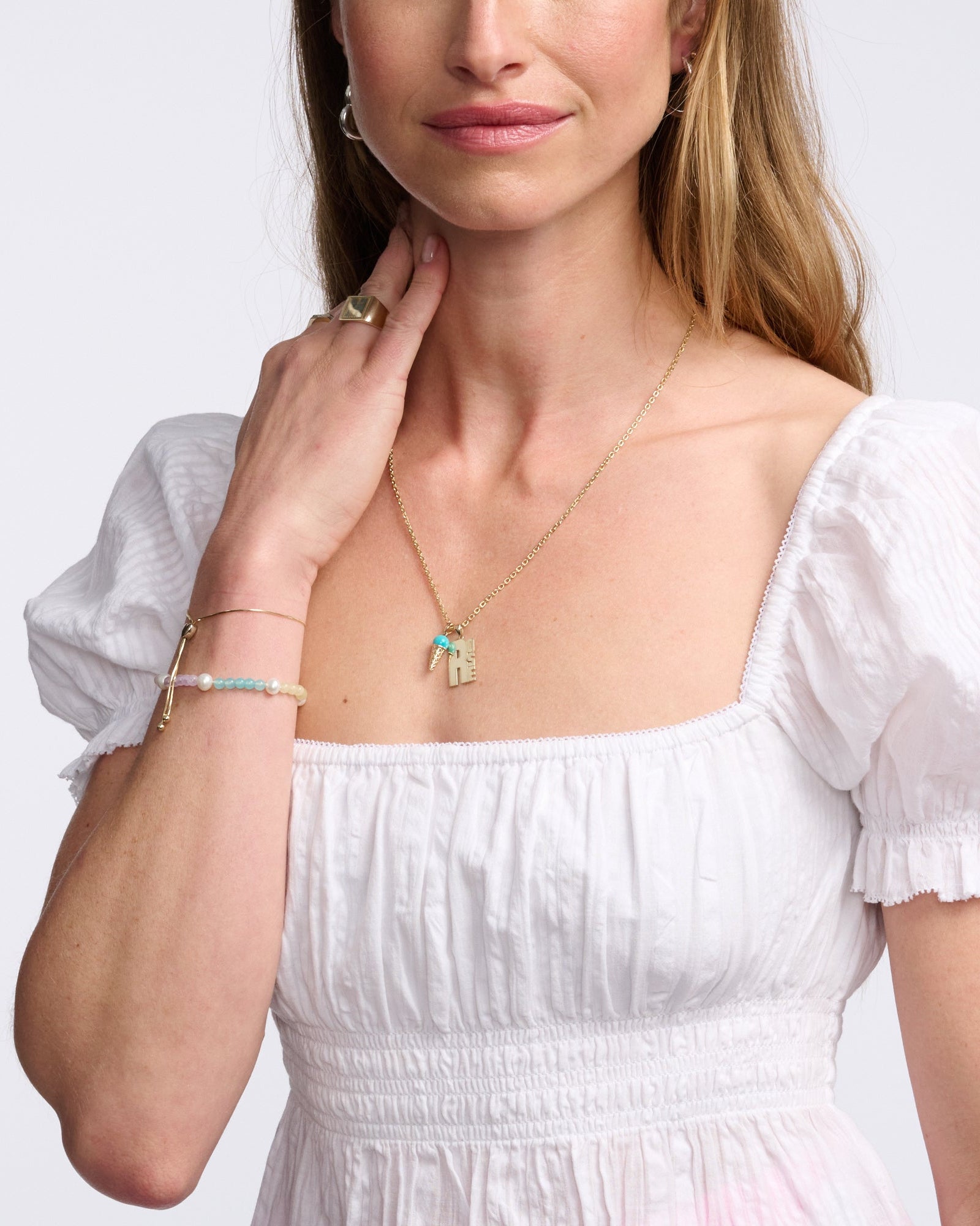 Gemstone Ice Cream Charm by Ariel Gordon Jewelry - At Present Jewelry