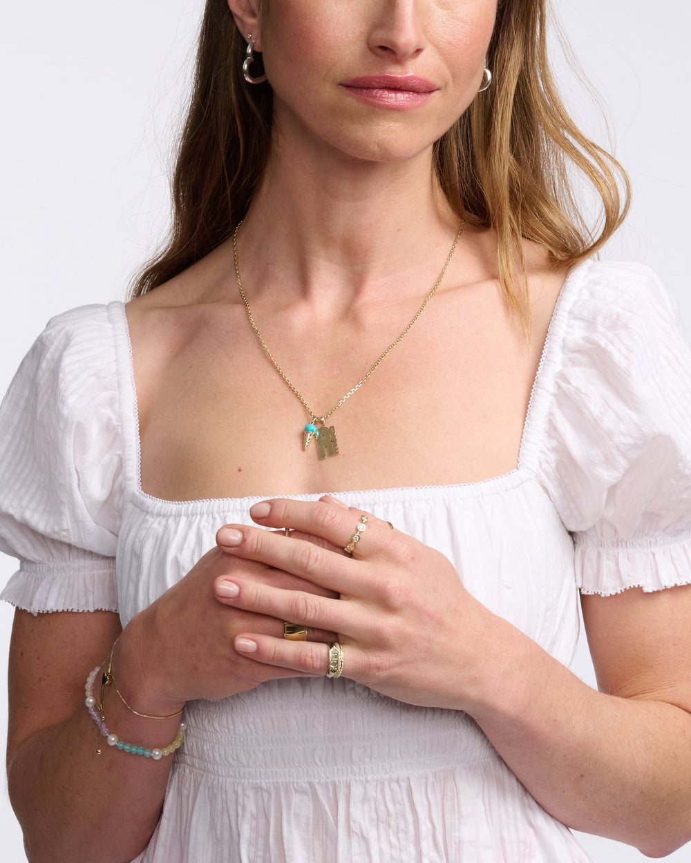 Gemstone Ice Cream Charm by Ariel Gordon Jewelry - At Present Jewelry