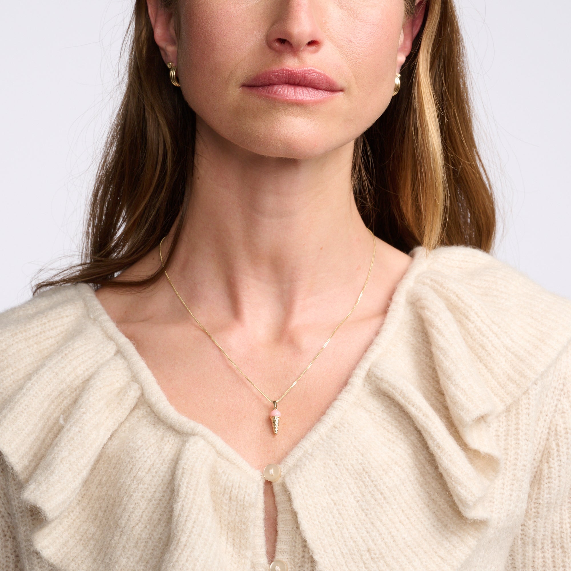 Gemstone Ice Cream Charm by Ariel Gordon Jewelry - At Present Jewelry