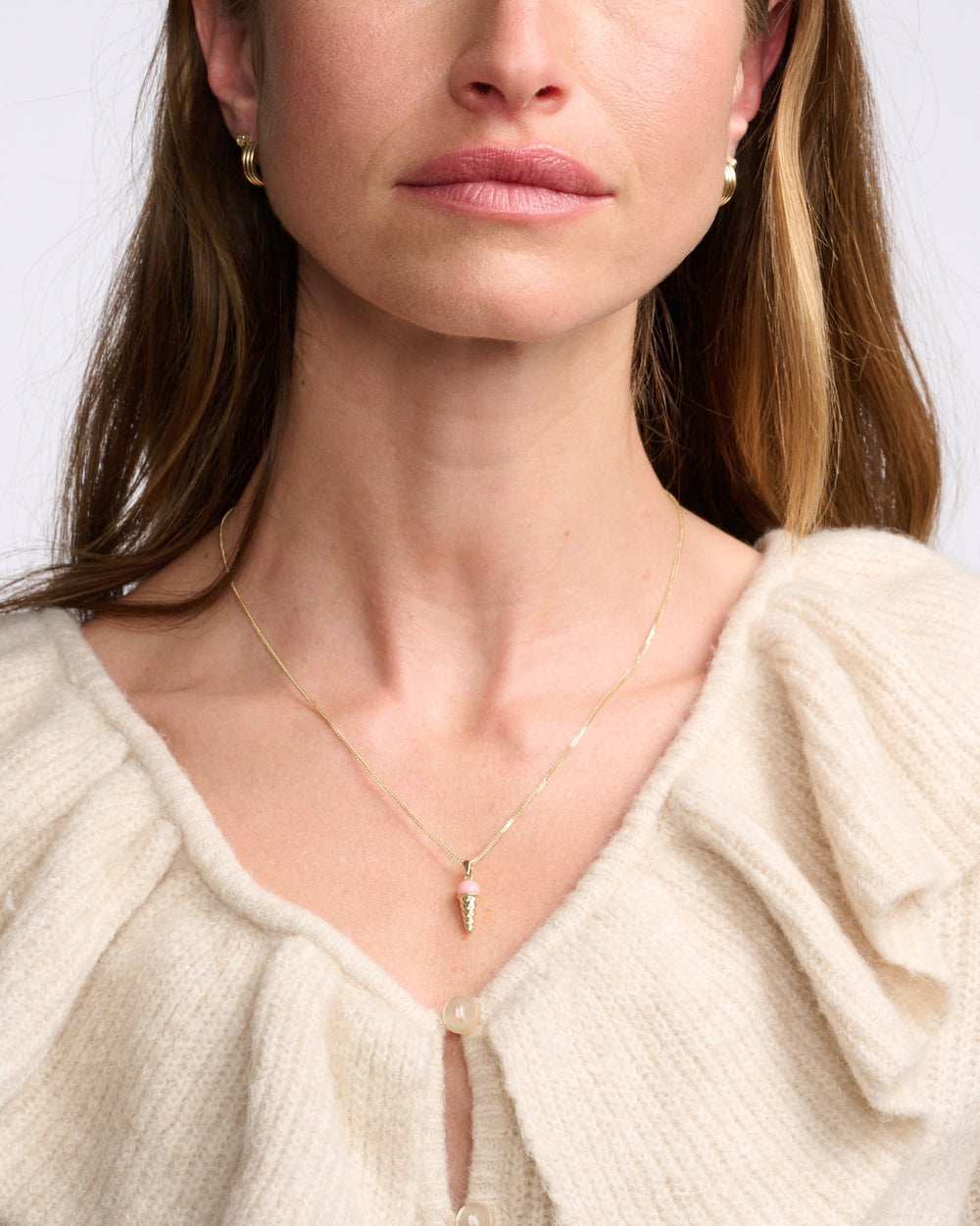 Gemstone Ice Cream Charm by Ariel Gordon Jewelry - At Present Jewelry