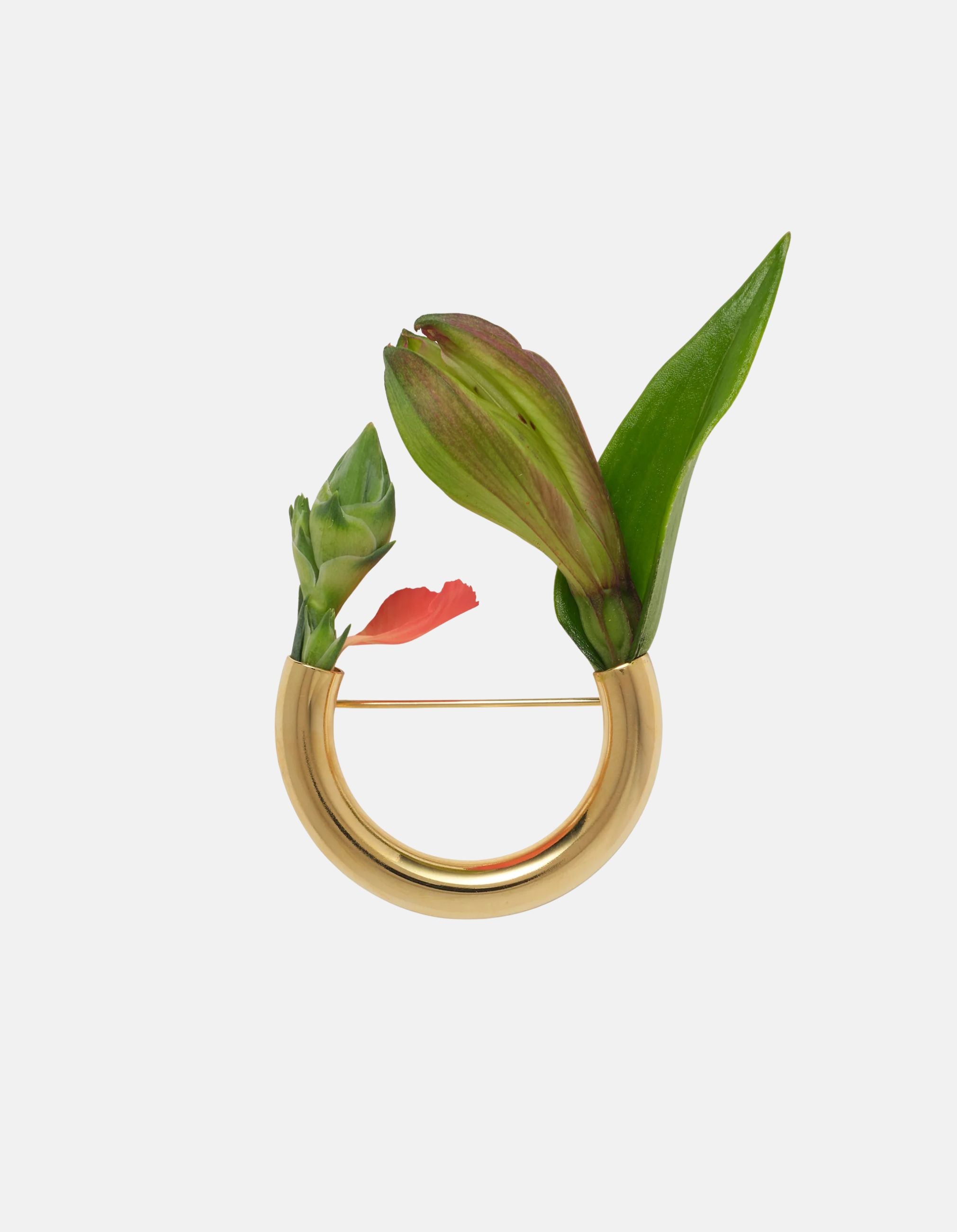 Botanical Brooch in Gold by Lady Grey - At Present Jewelry